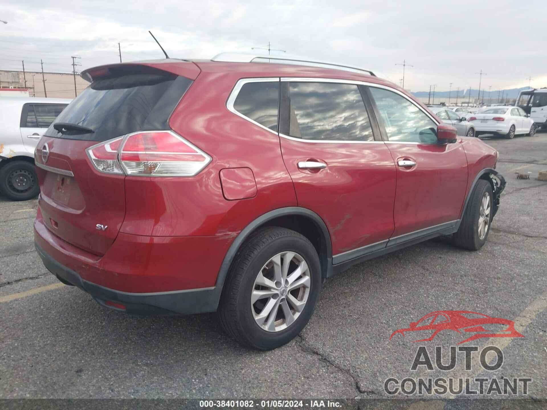 NISSAN ROGUE 2016 - KNMAT2MT0GP652680