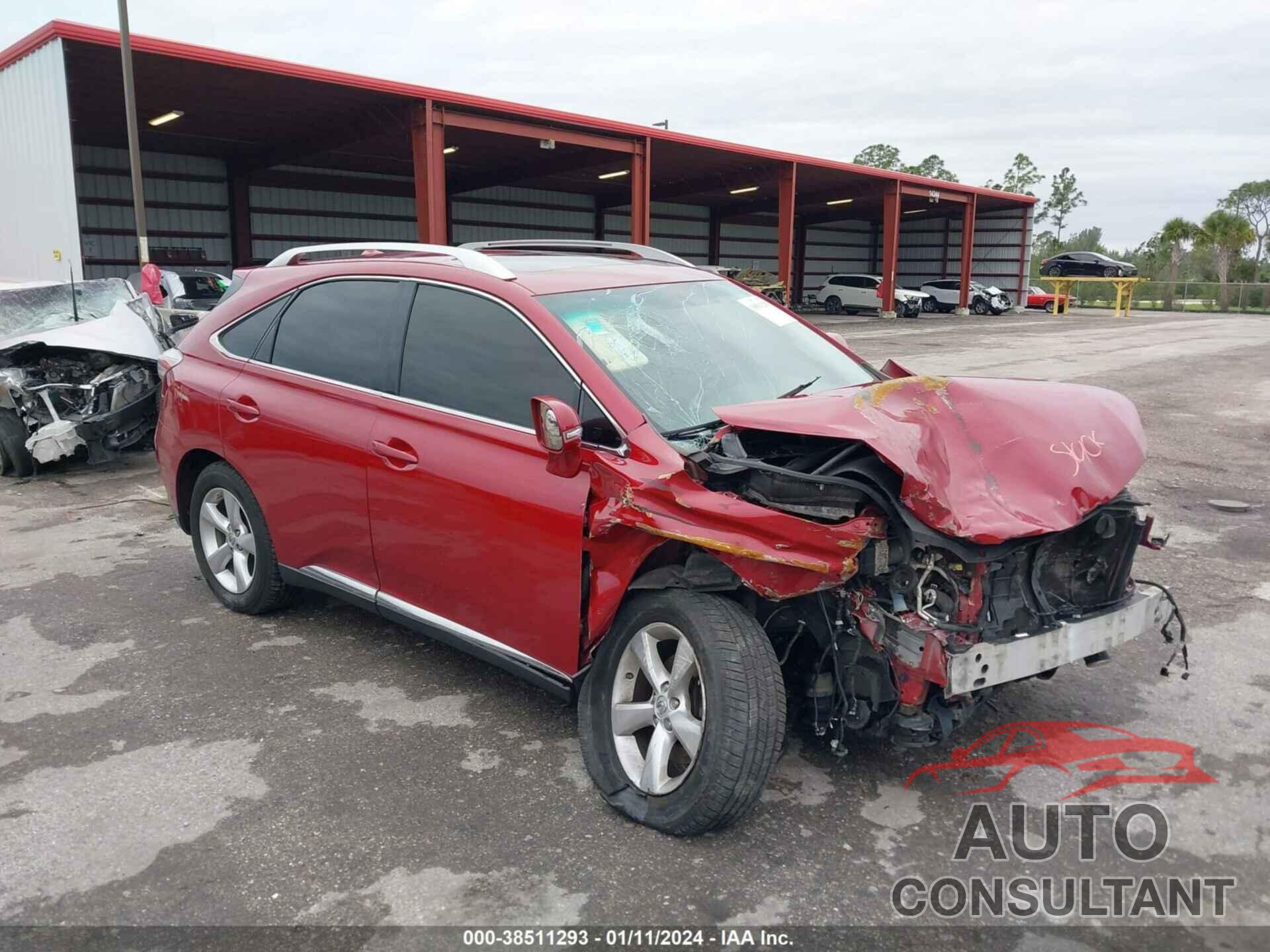 LEXUS RX 350 2011 - JTJZK1BA9B2004162