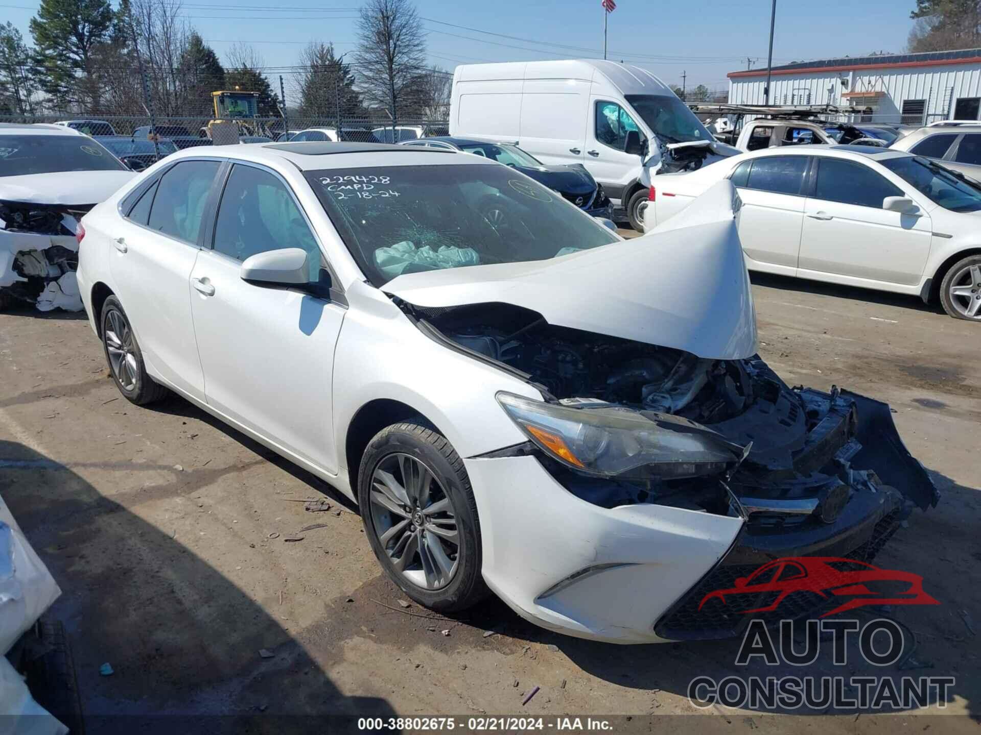 TOYOTA CAMRY 2016 - 4T1BF1FK2GU229428