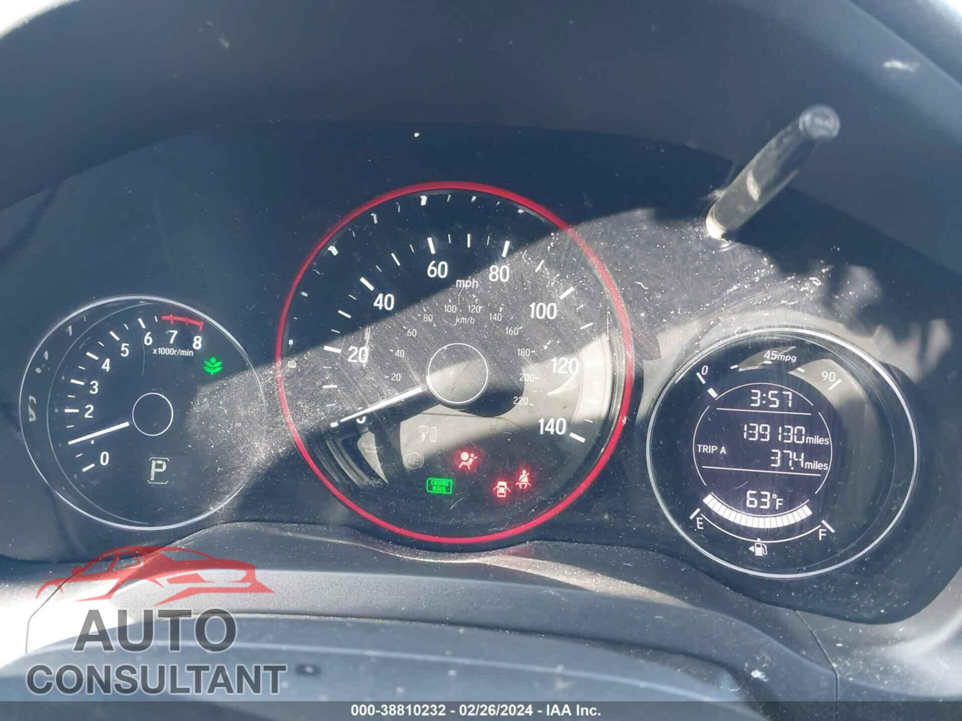 HONDA HR-V 2016 - 3CZRU6H53GM749312