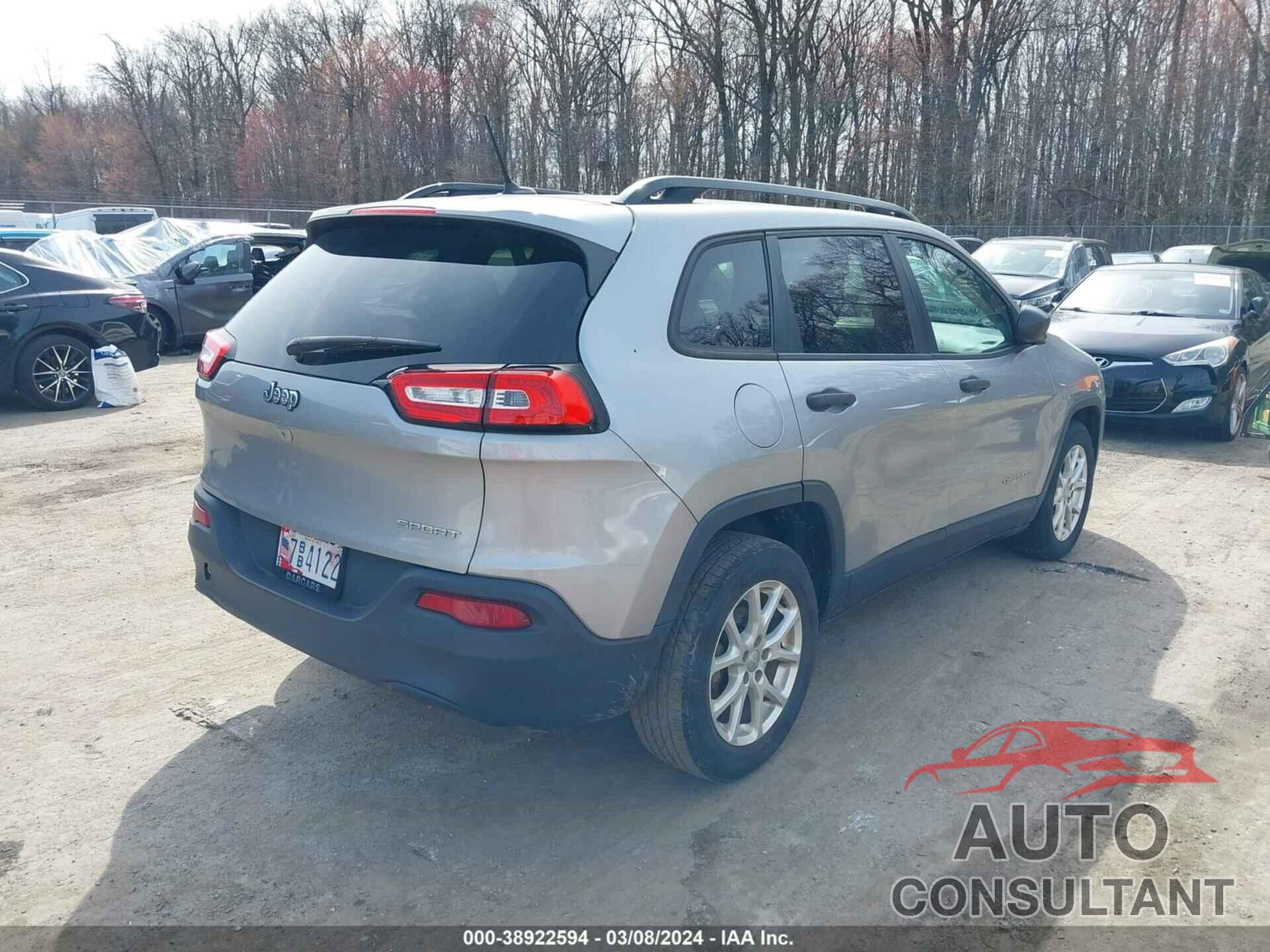 JEEP CHEROKEE 2017 - 1C4PJLAB8HW541156