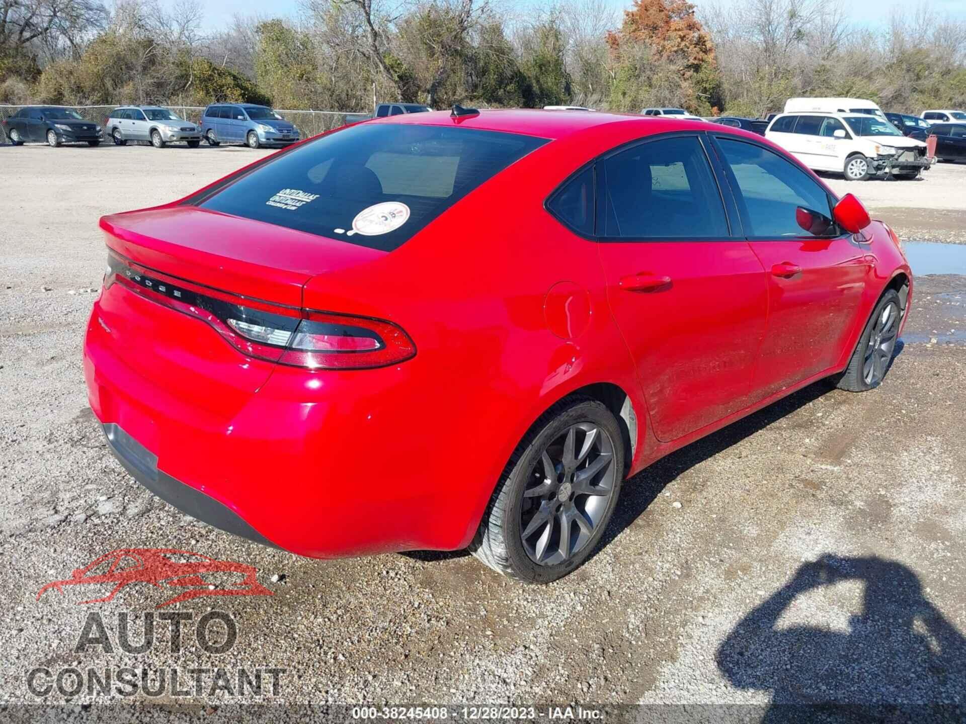 DODGE DART 2016 - 1C3CDFAA4GD644054