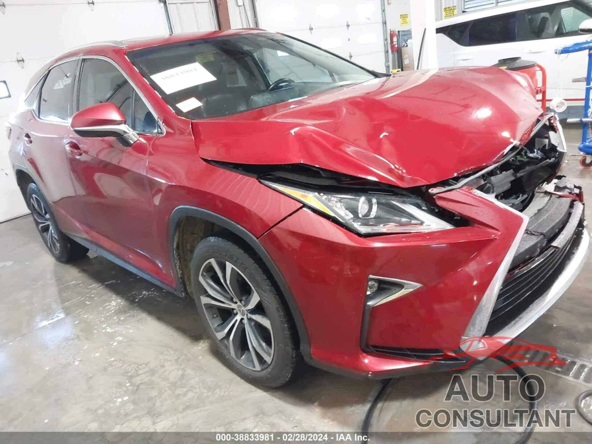 LEXUS RX 350 2017 - 2T2BZMCA7HC134608