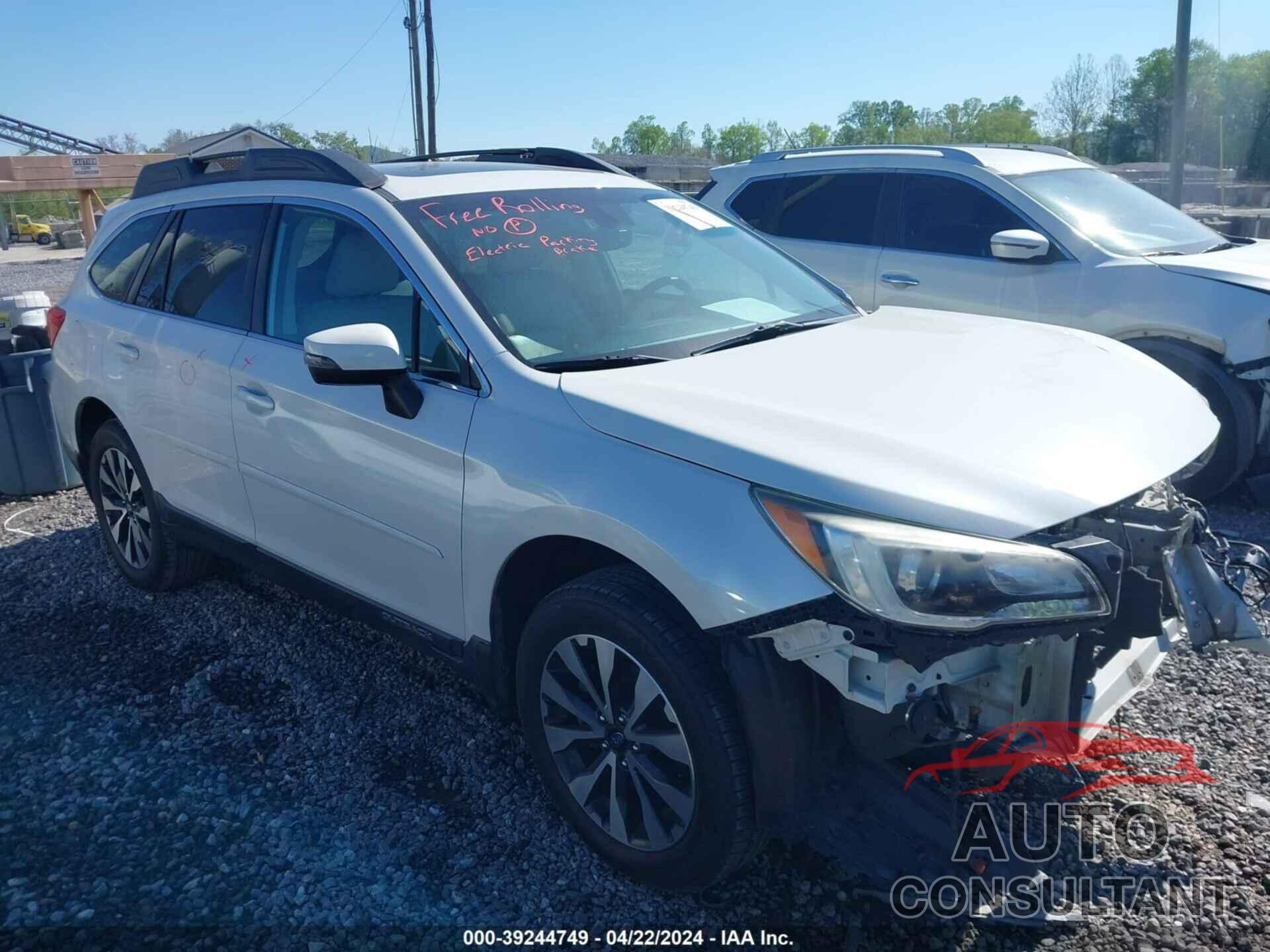 SUBARU OUTBACK 2017 - 4S4BSANC6H3289676