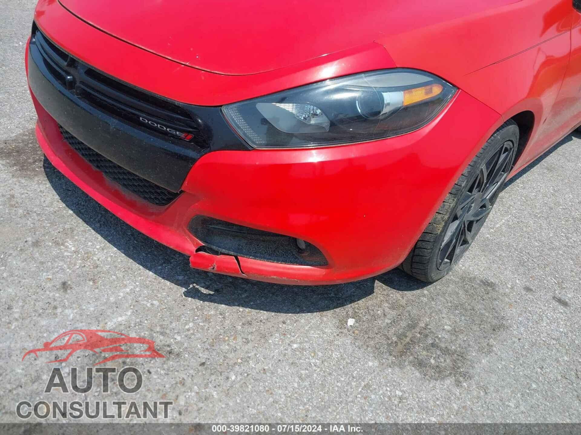 DODGE DART 2016 - 1C3CDFFA8GD819947