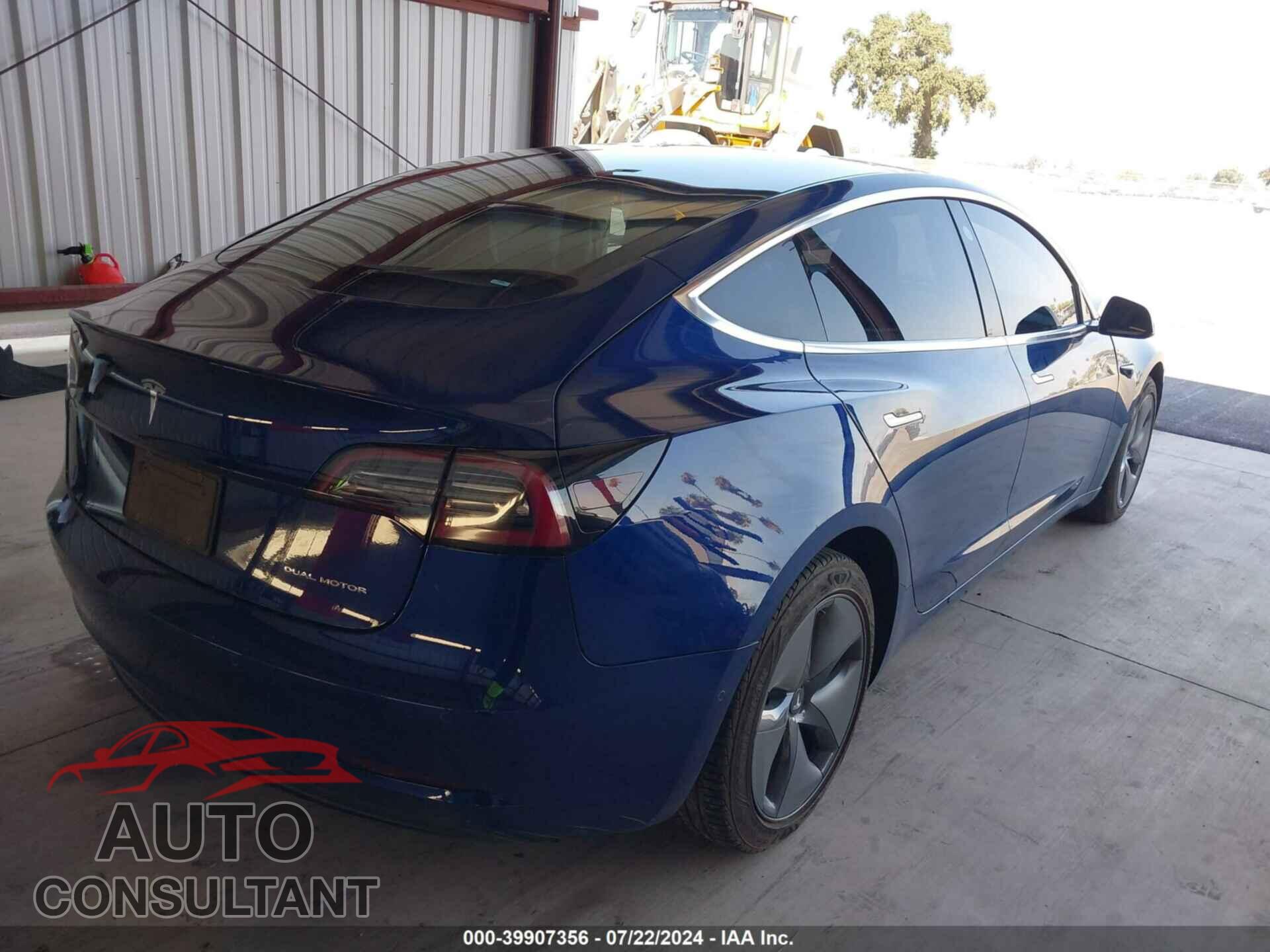 TESLA MODEL 3 2019 - 5YJ3E1EB6KF533408