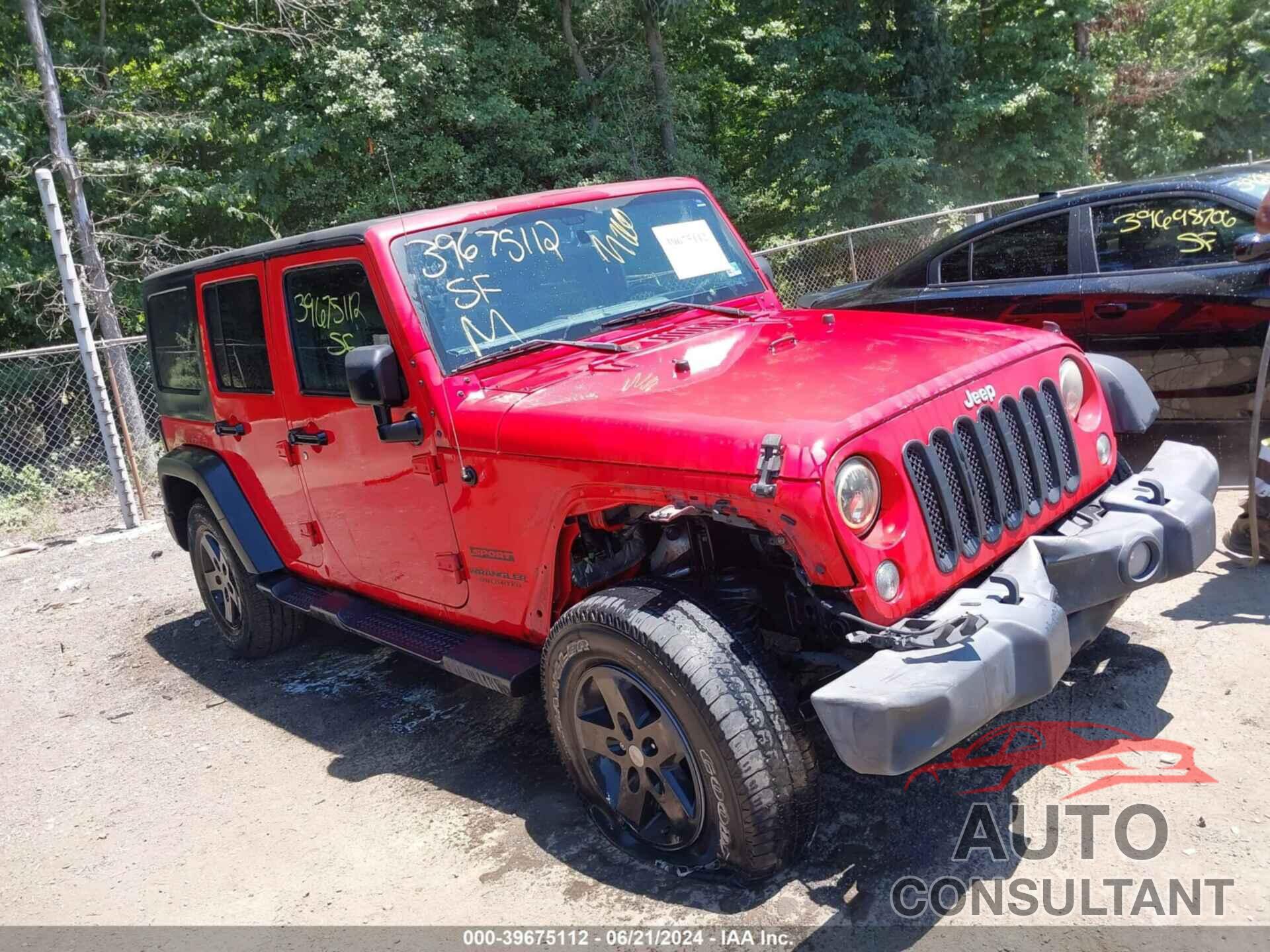 JEEP WRANGLER UNLIMITED 2017 - 1C4BJWDG8HL710208