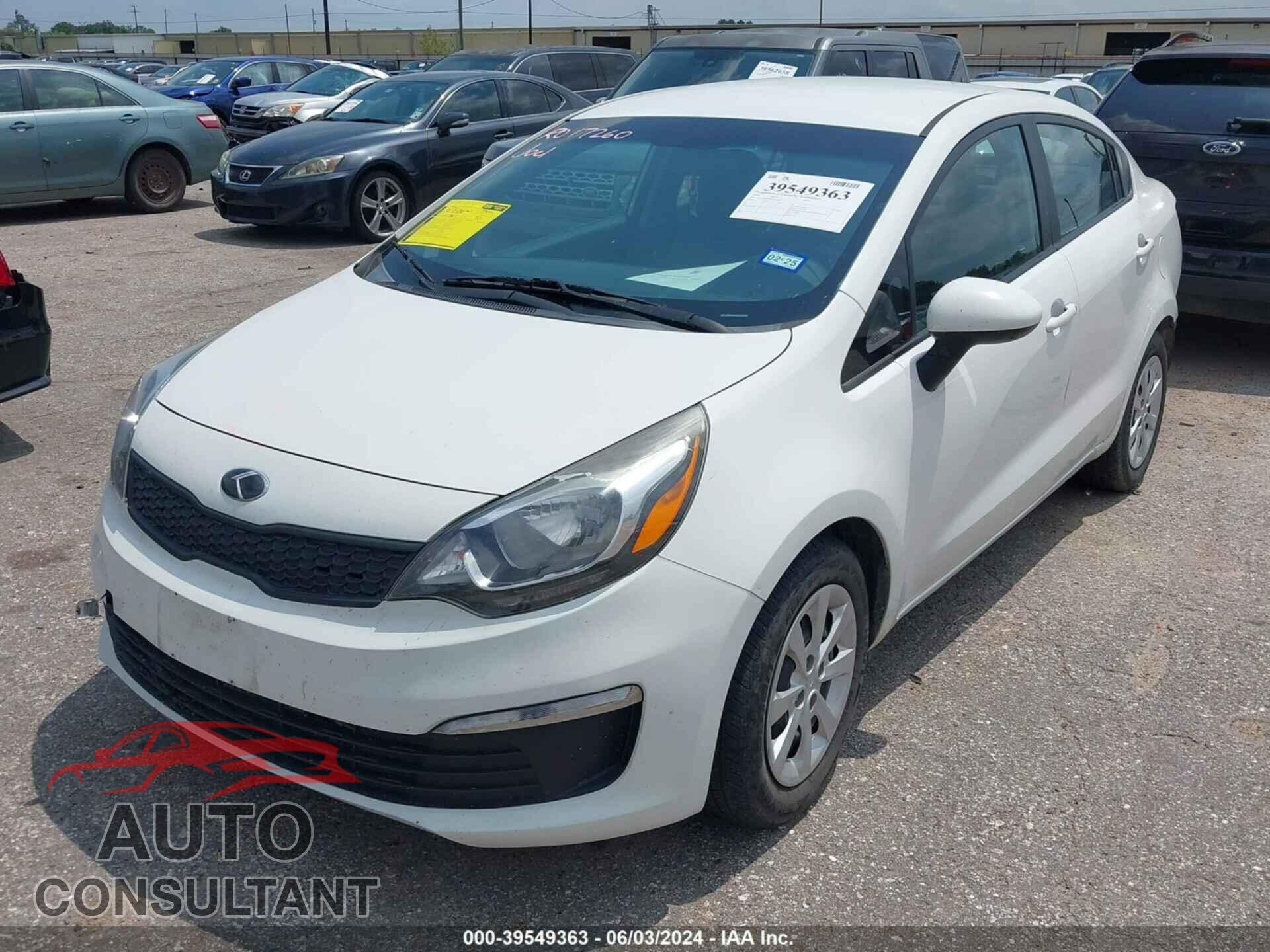 KIA RIO 2016 - KNADM4A34G6562283