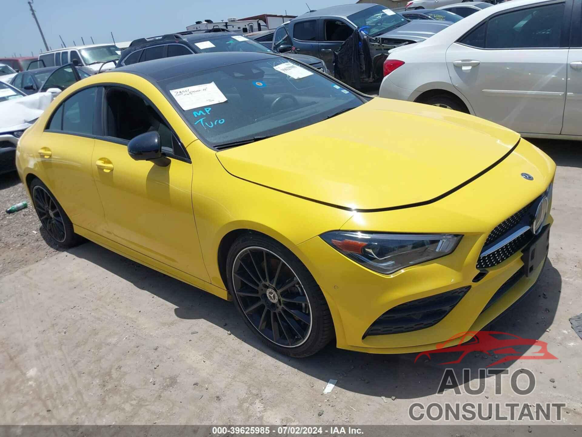 MERCEDES-BENZ CLA 250 2020 - WDD5J4HB6LN028088