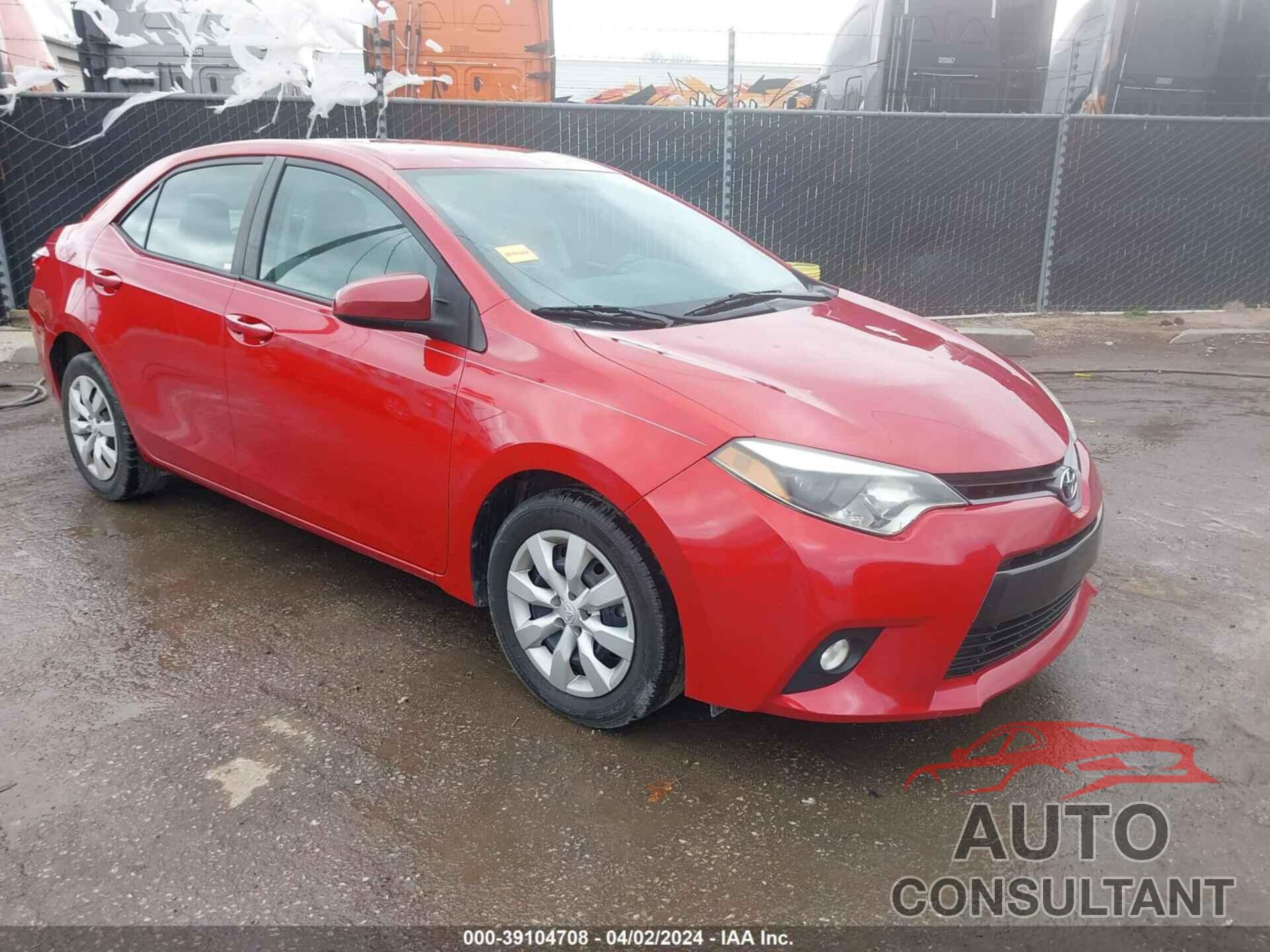 TOYOTA COROLLA 2016 - 2T1BURHE7GC534372