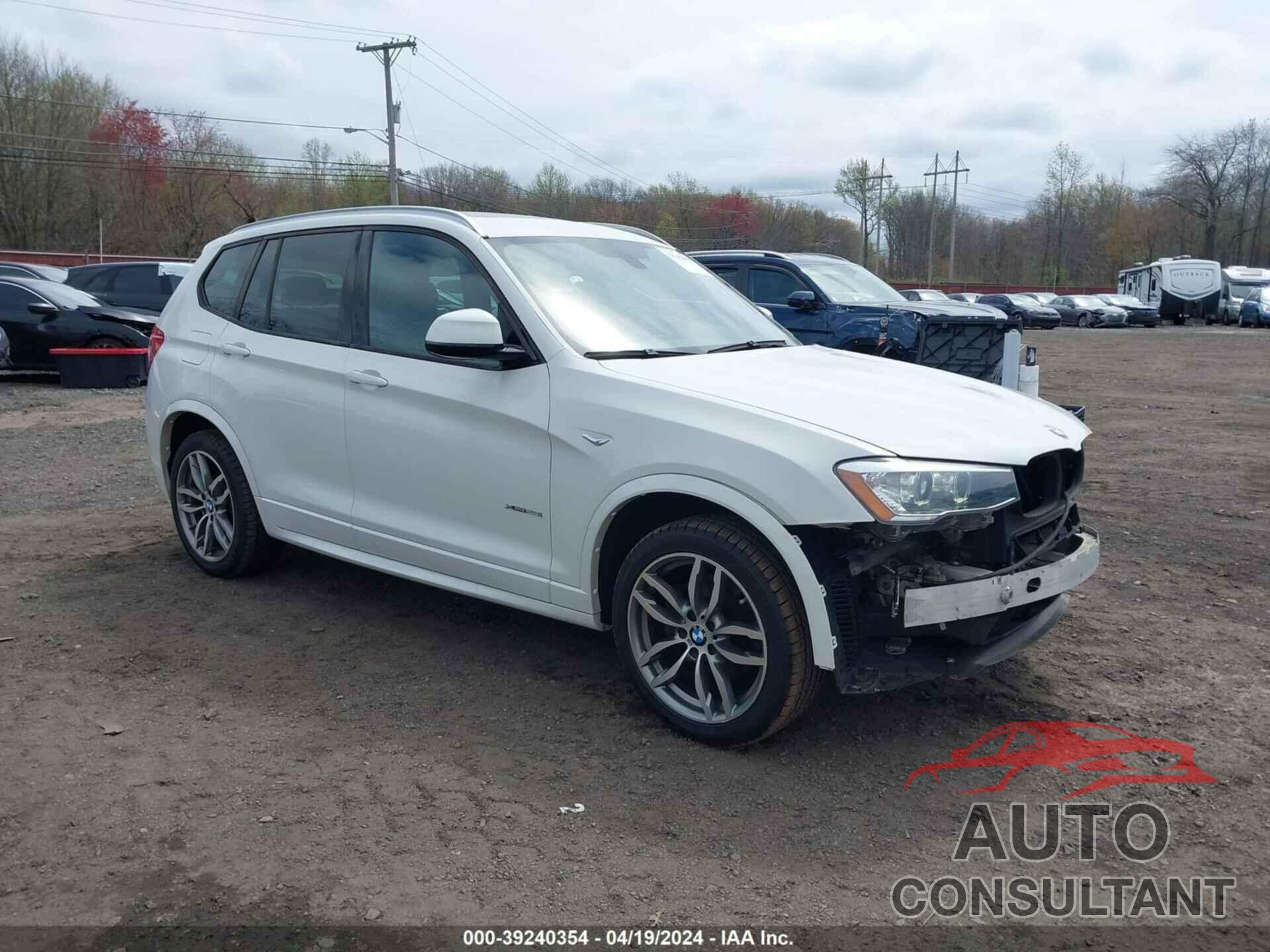 BMW X3 2016 - 5UXWX9C58G0D87586