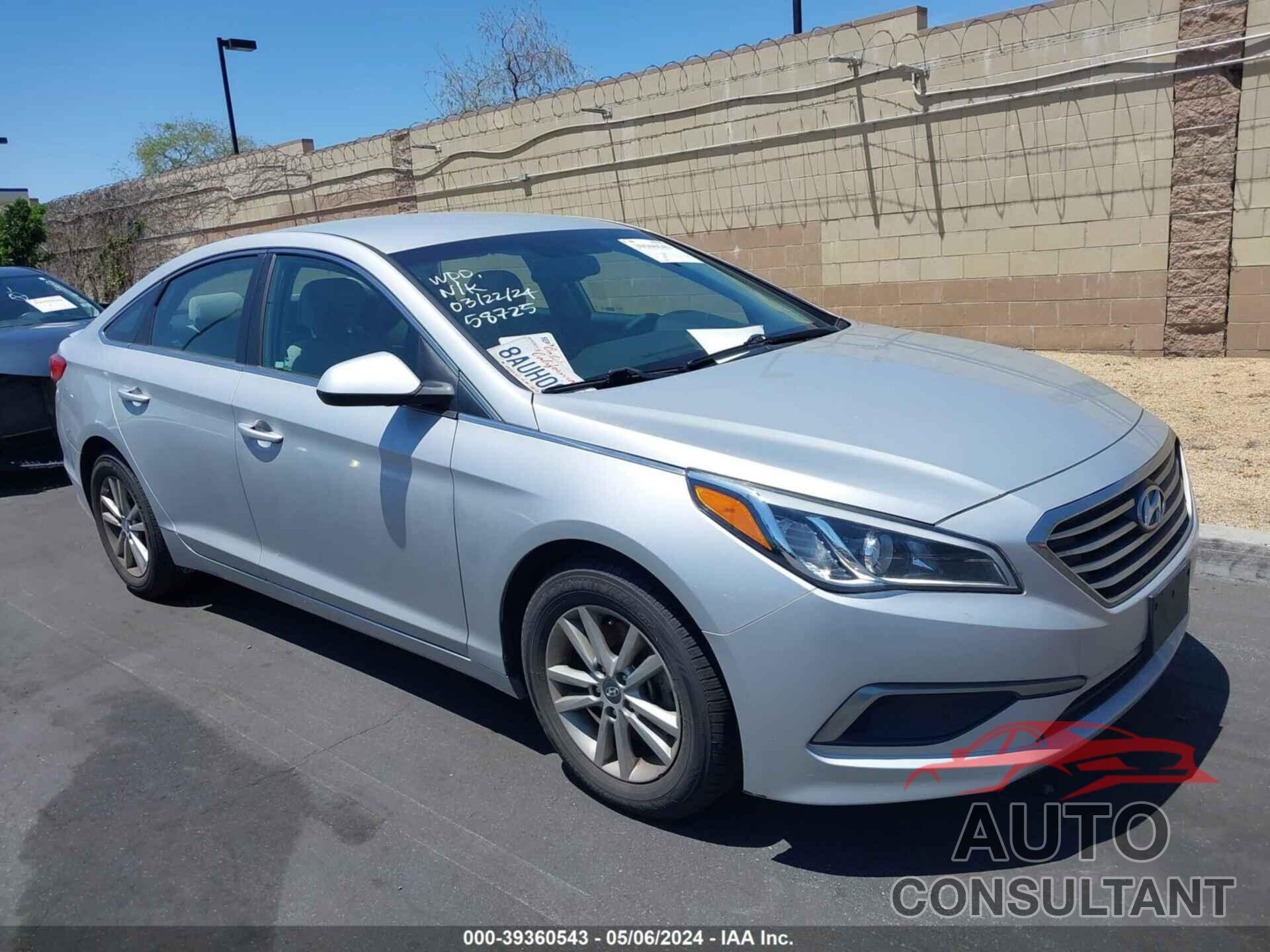 HYUNDAI SONATA 2017 - 5NPE24AF2HH574771