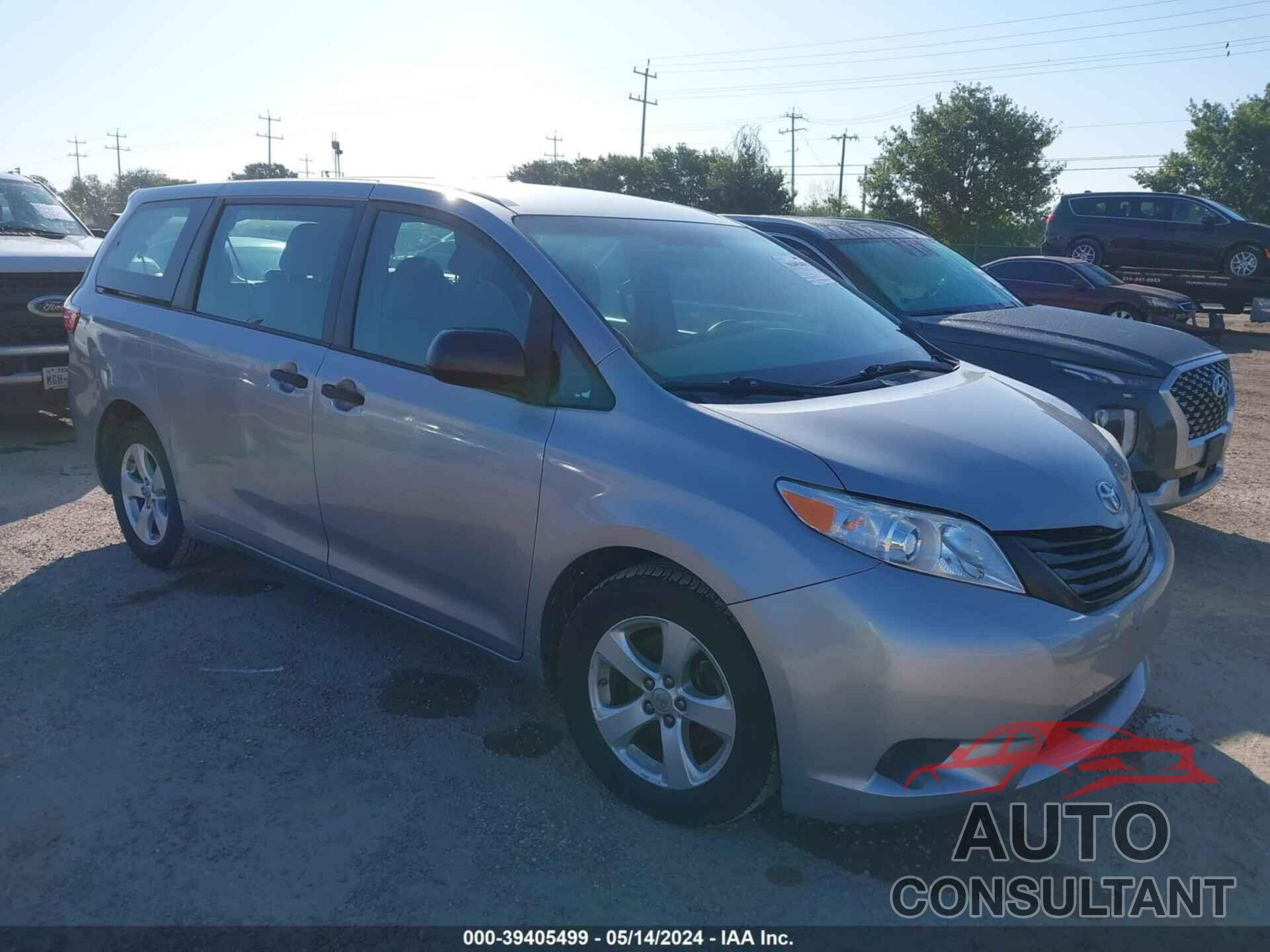 TOYOTA SIENNA 2017 - 5TDZZ3DC9HS821027