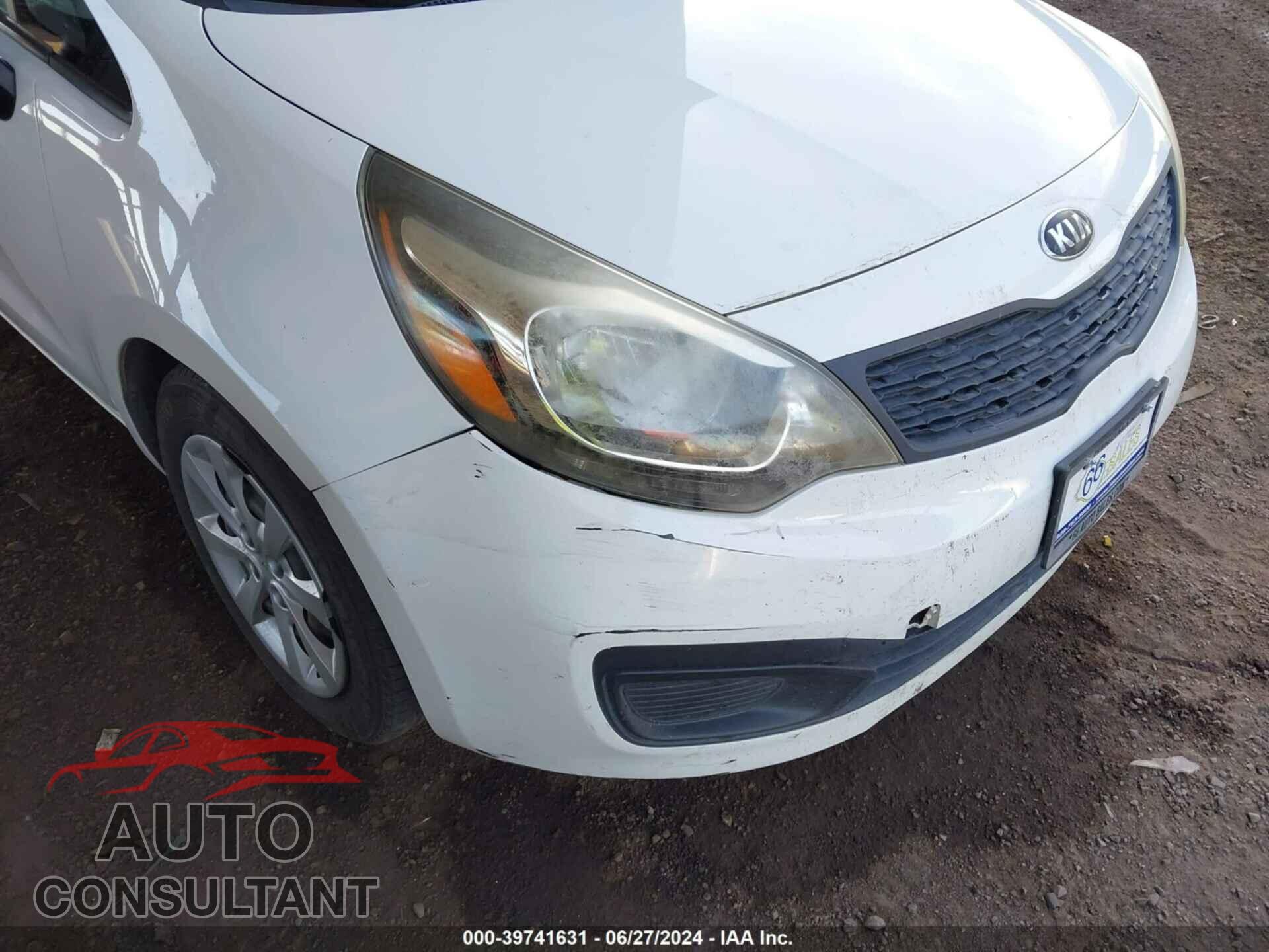 KIA RIO 2013 - KNADM4A36D6204632