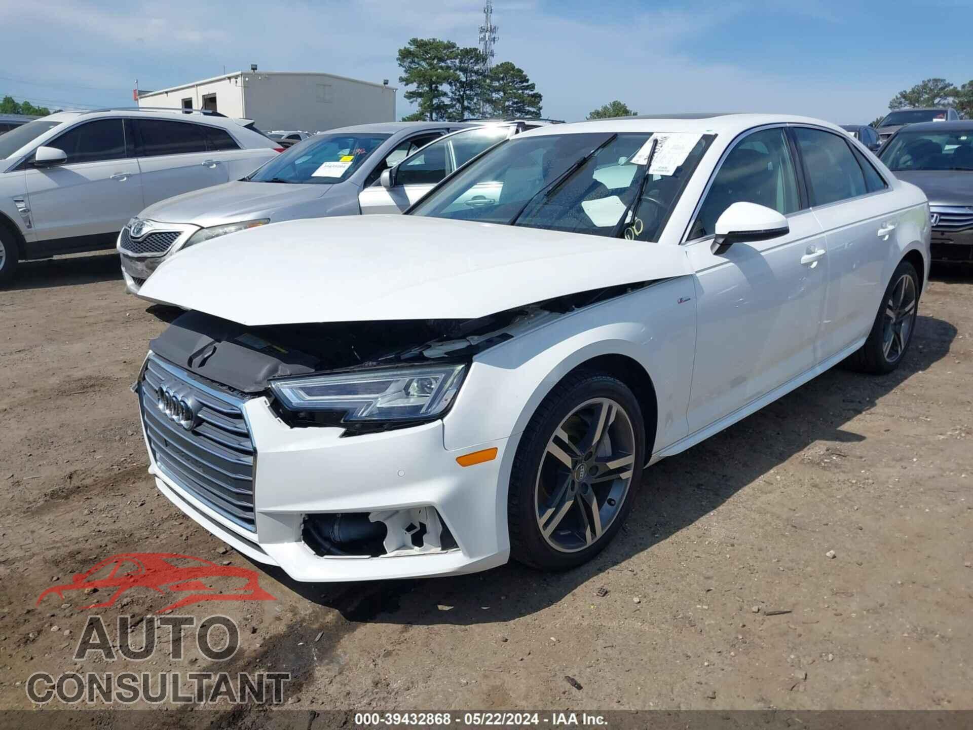 AUDI A4 2017 - WAUENAF43HN006524