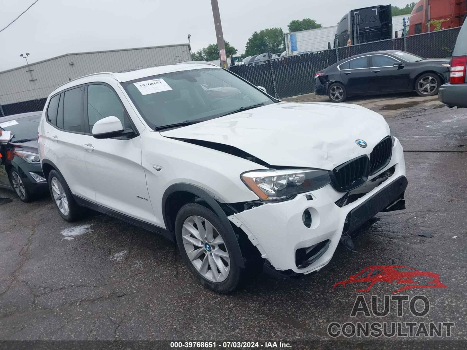 BMW X3 2017 - 5UXWX9C59H0D97433