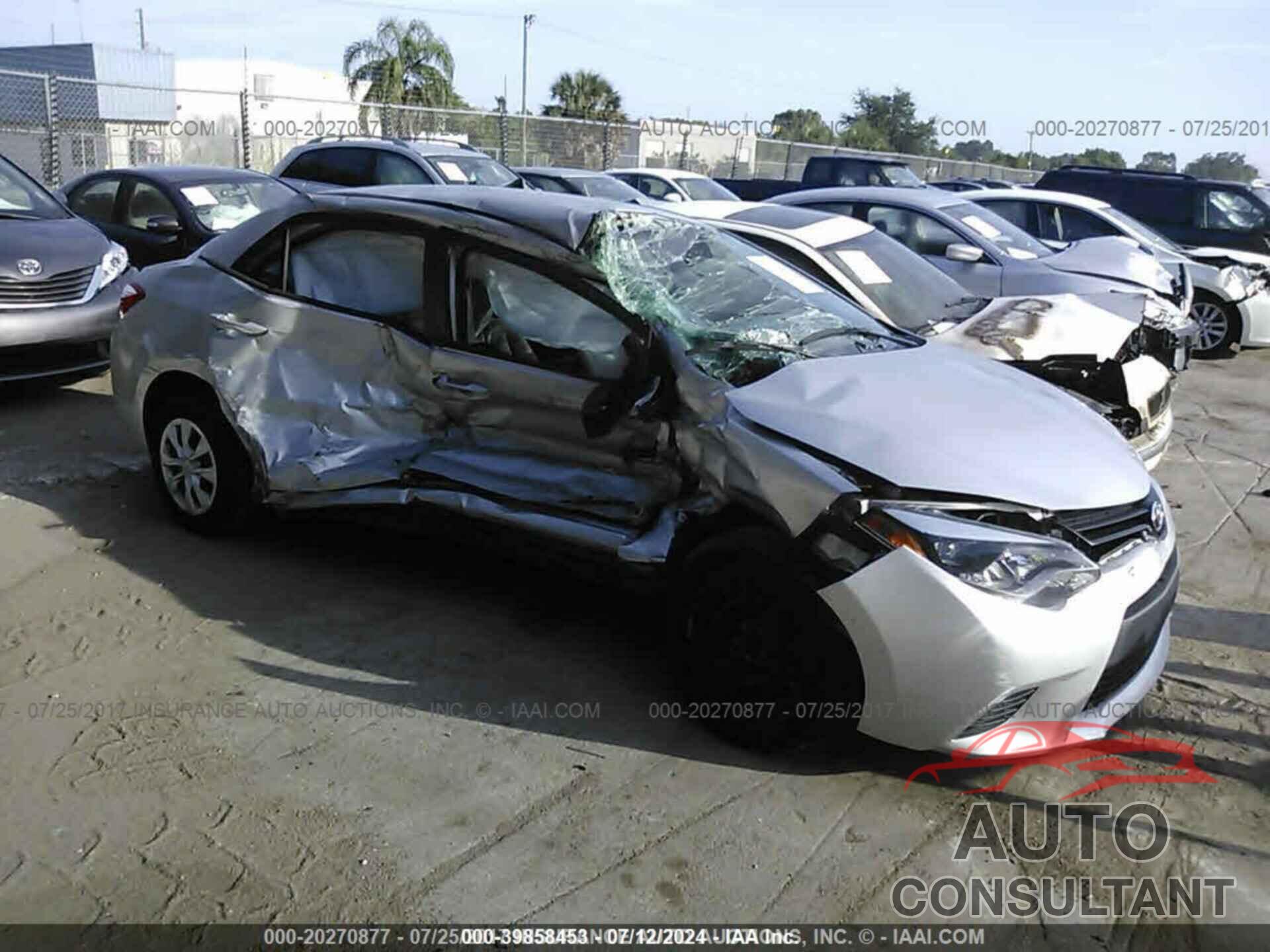 TOYOTA COROLLA 2016 - 5YFBURHE5GP409399