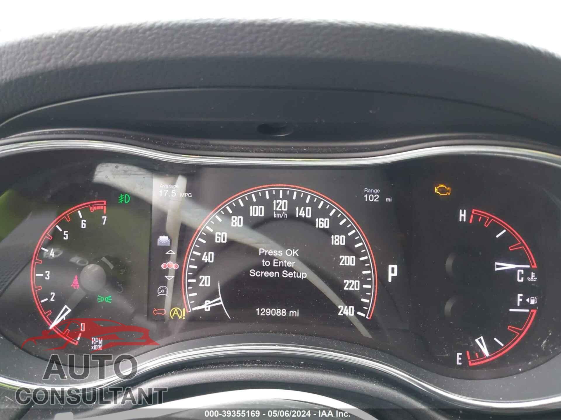 DODGE DURANGO 2017 - 1C4RDHDG4HC627098