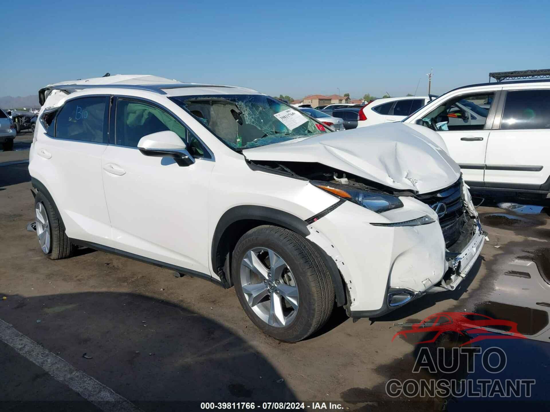 LEXUS NX 200T 2017 - JTJYARBZ6H2069403