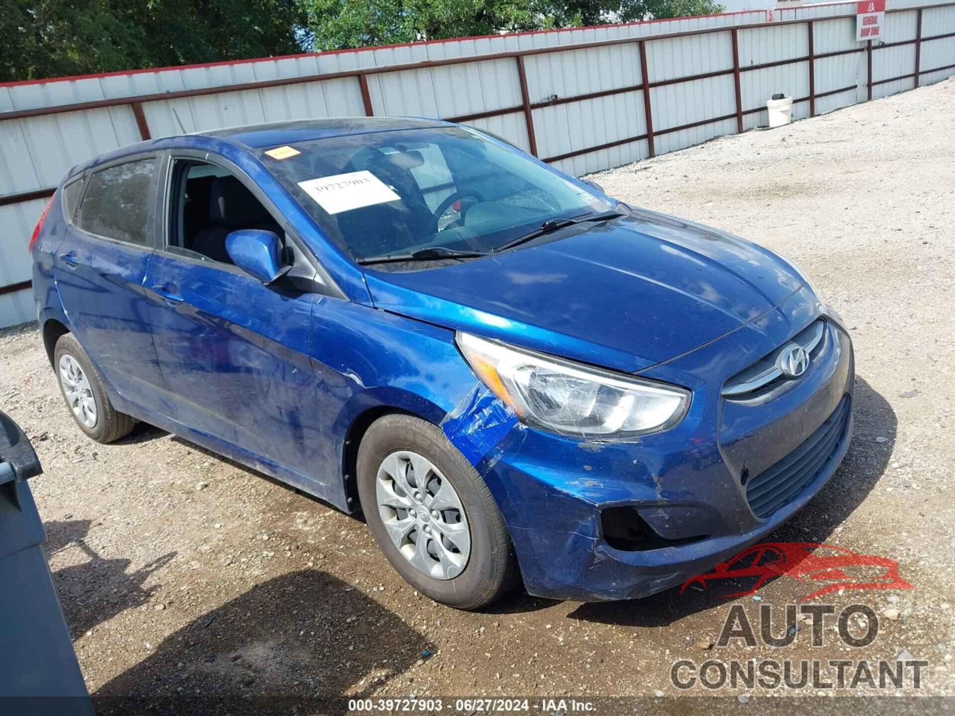 HYUNDAI ACCENT 2017 - KMHCT5AE8HU341075