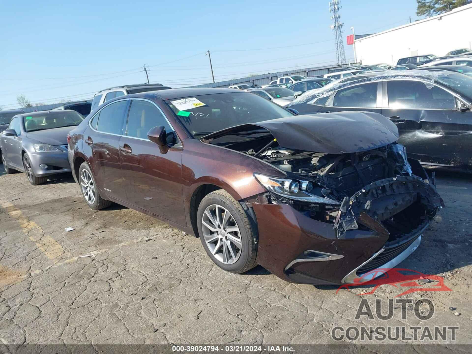 LEXUS ES 2016 - JTHBW1GG8G2114597