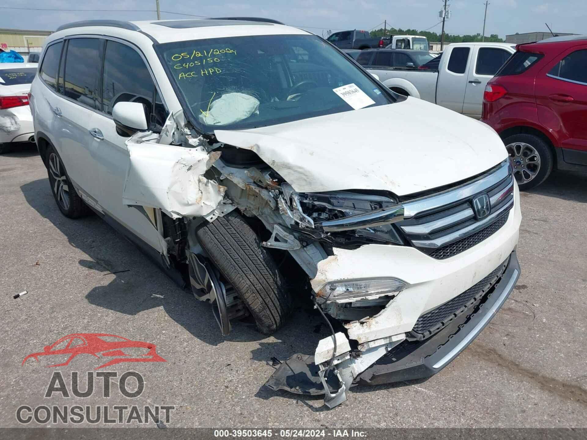 HONDA PILOT 2017 - 5FNYF5H97HB036489