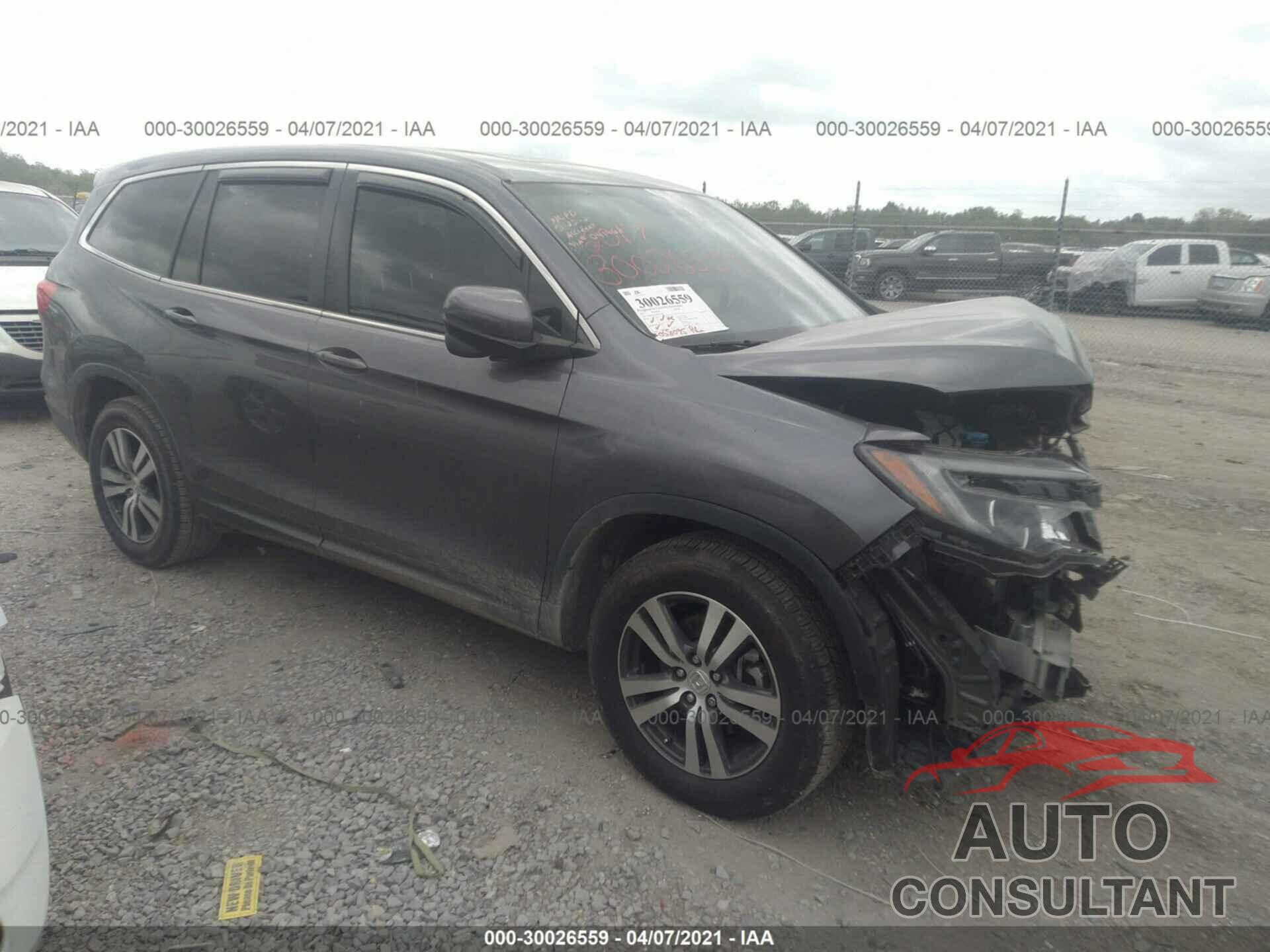 HONDA PILOT 2017 - 5FNYF5H54HB041968