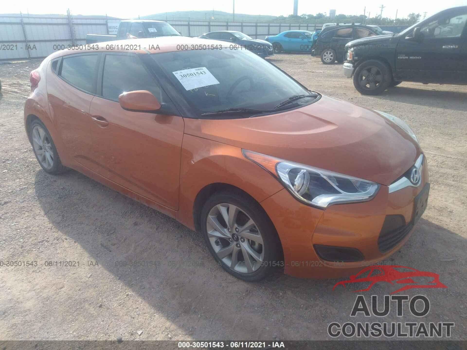 HYUNDAI VELOSTER 2016 - KMHTC6AD8GU293332