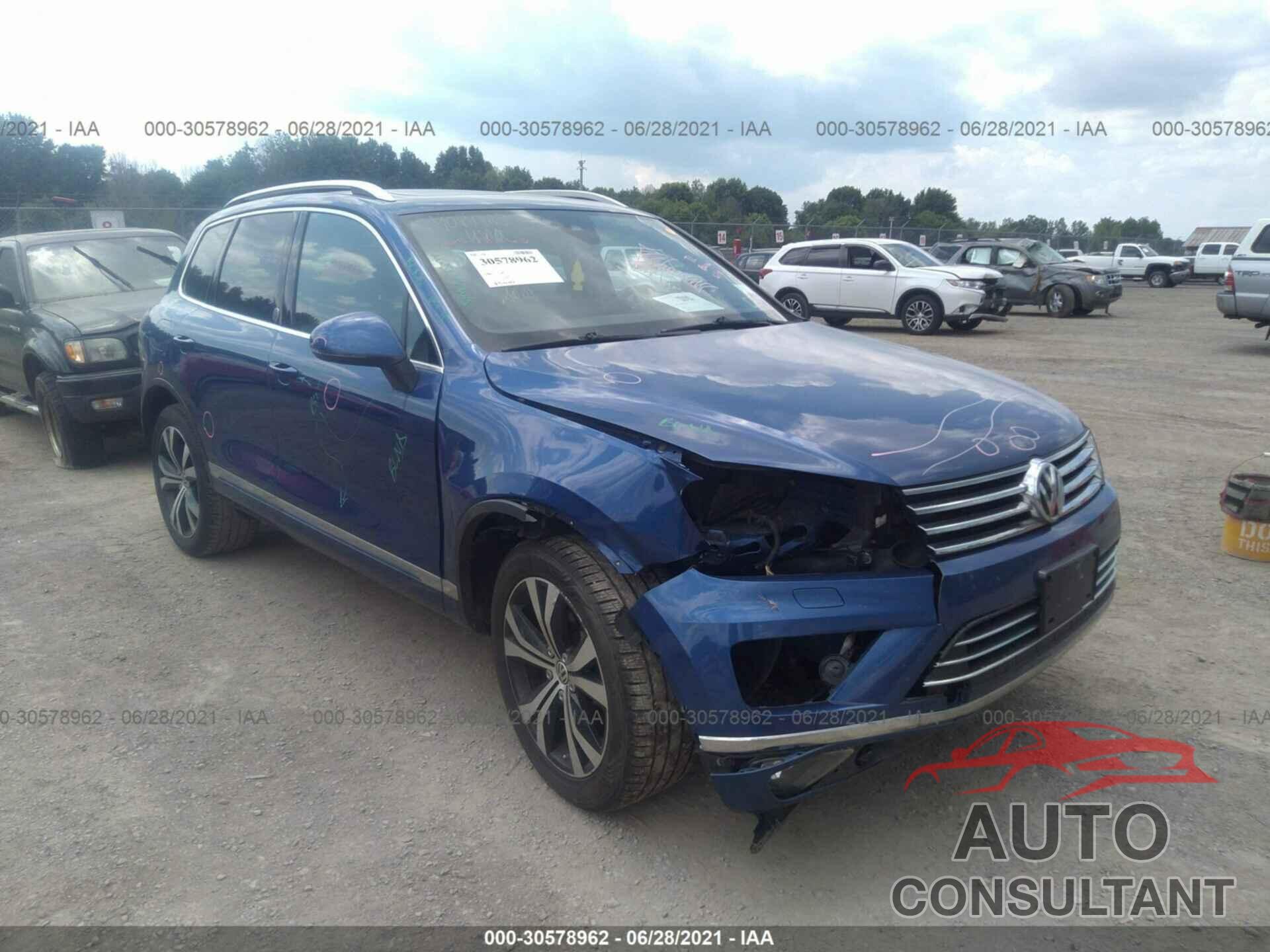 VOLKSWAGEN TOUAREG 2017 - WVGRF7BP0HD004316