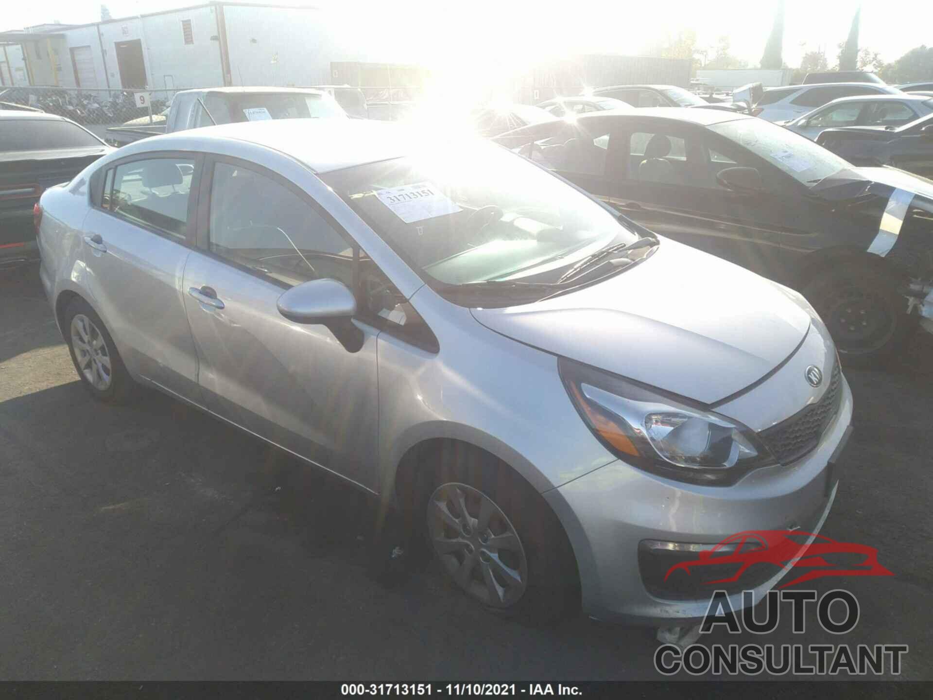 KIA RIO 2016 - KNADM4A38G6697198