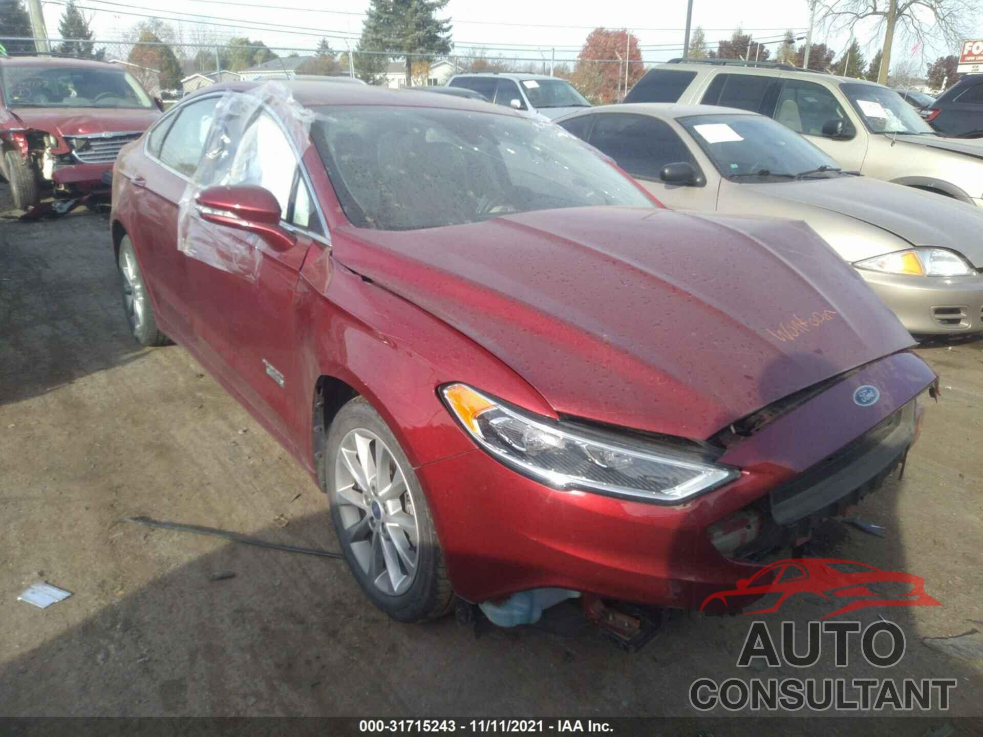 FORD FUSION ENERGI 2017 - 3FA6P0PU0HR281264