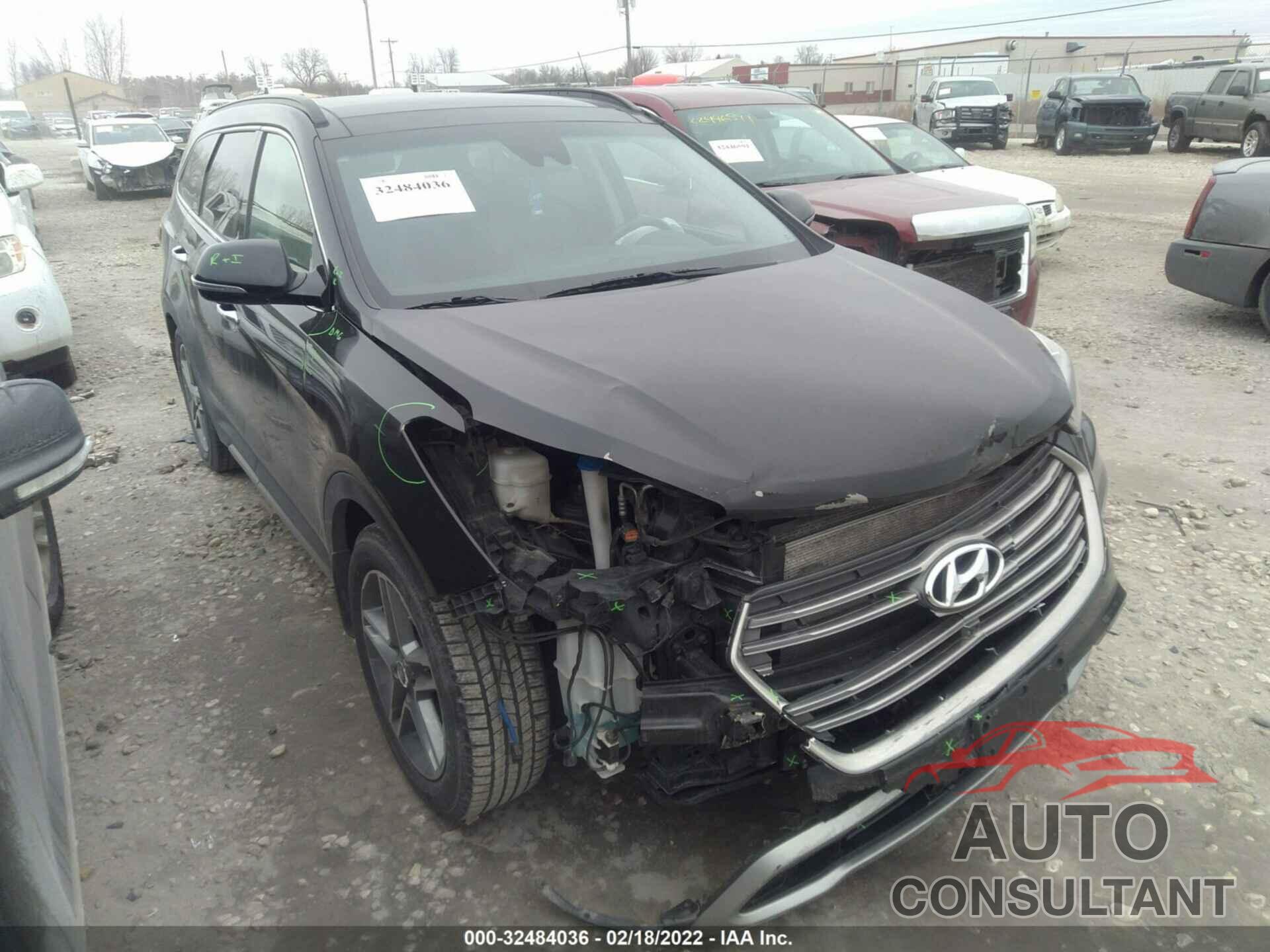 HYUNDAI SANTA FE 2017 - KM8SR4HF7HU202607
