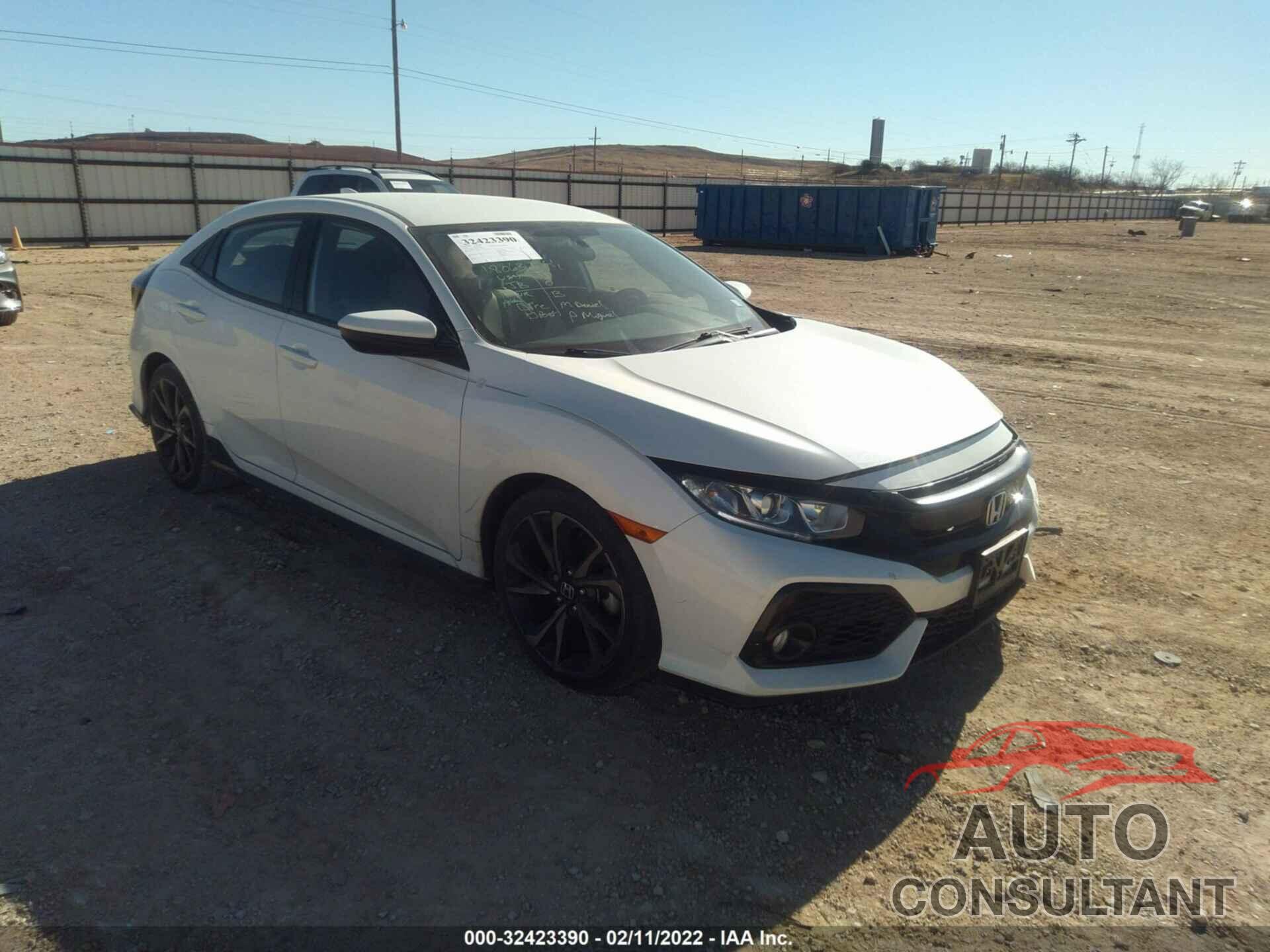 HONDA CIVIC HATCHBACK 2018 - SHHFK7H40JU207090
