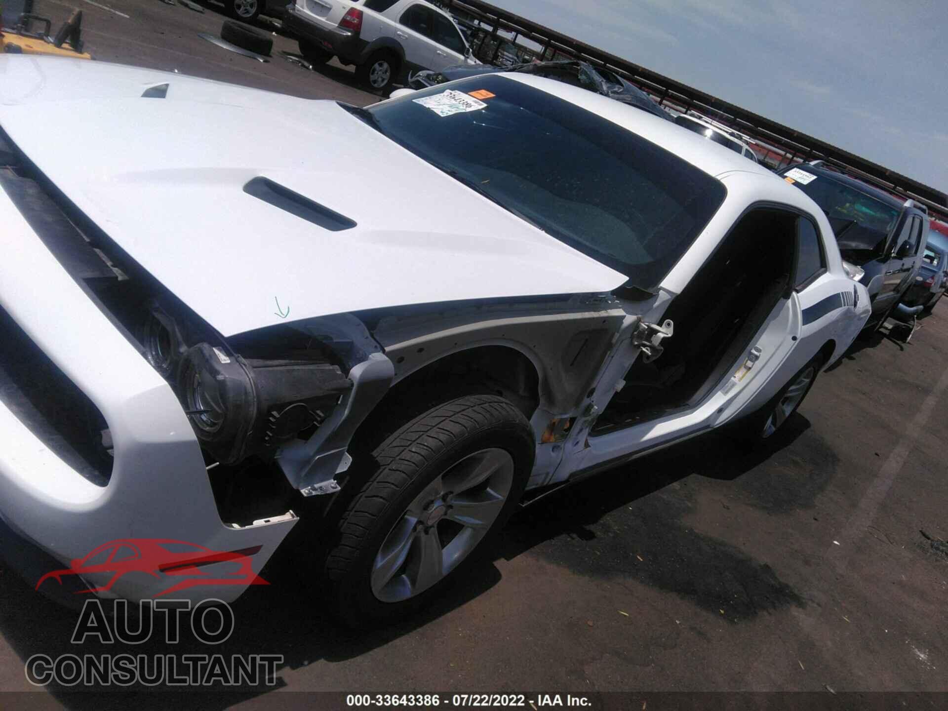 DODGE CHALLENGER 2016 - 2C3CDZAG2GH344859
