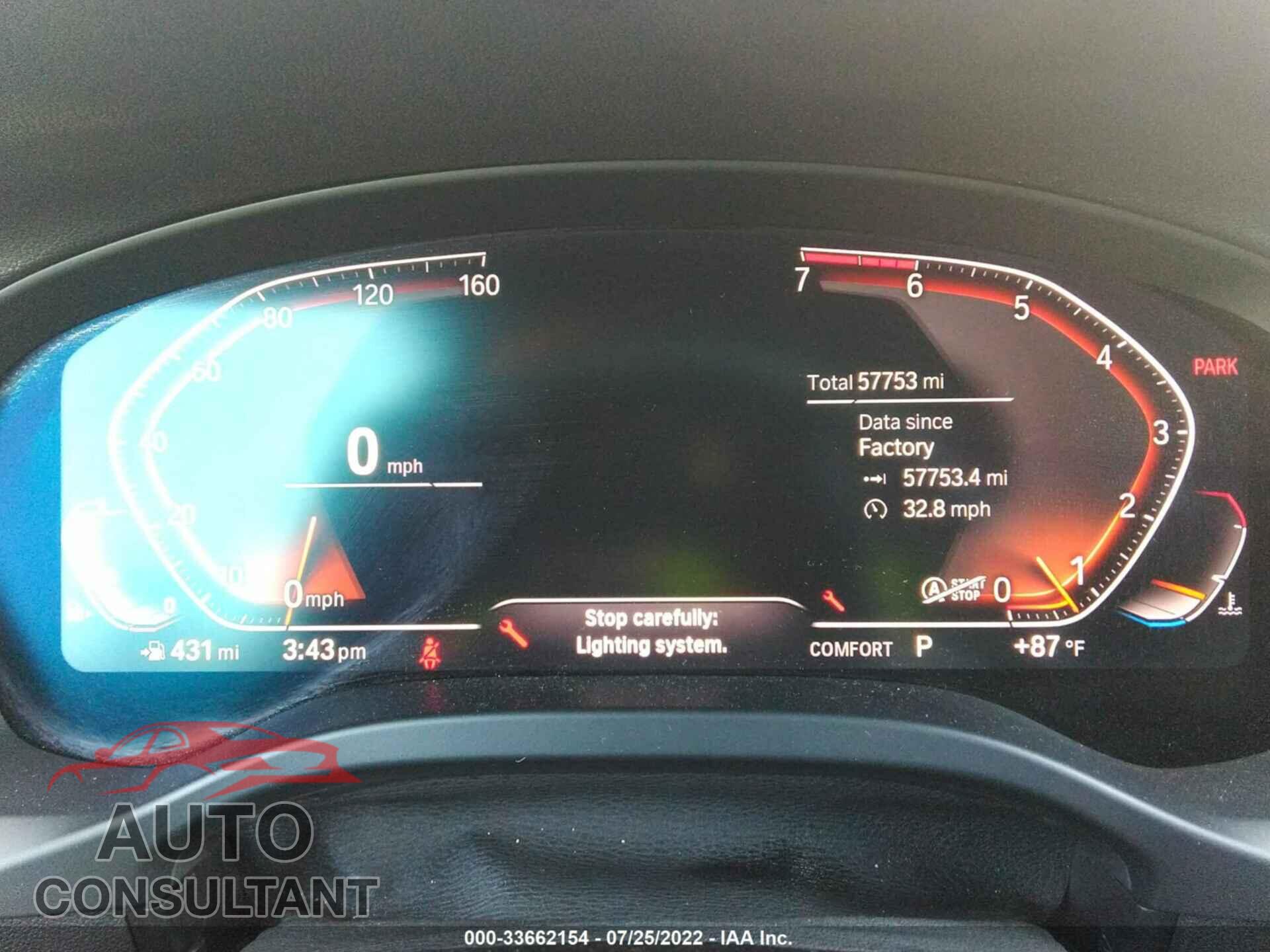 BMW X3 2020 - 5UXTY3C06LLU72501