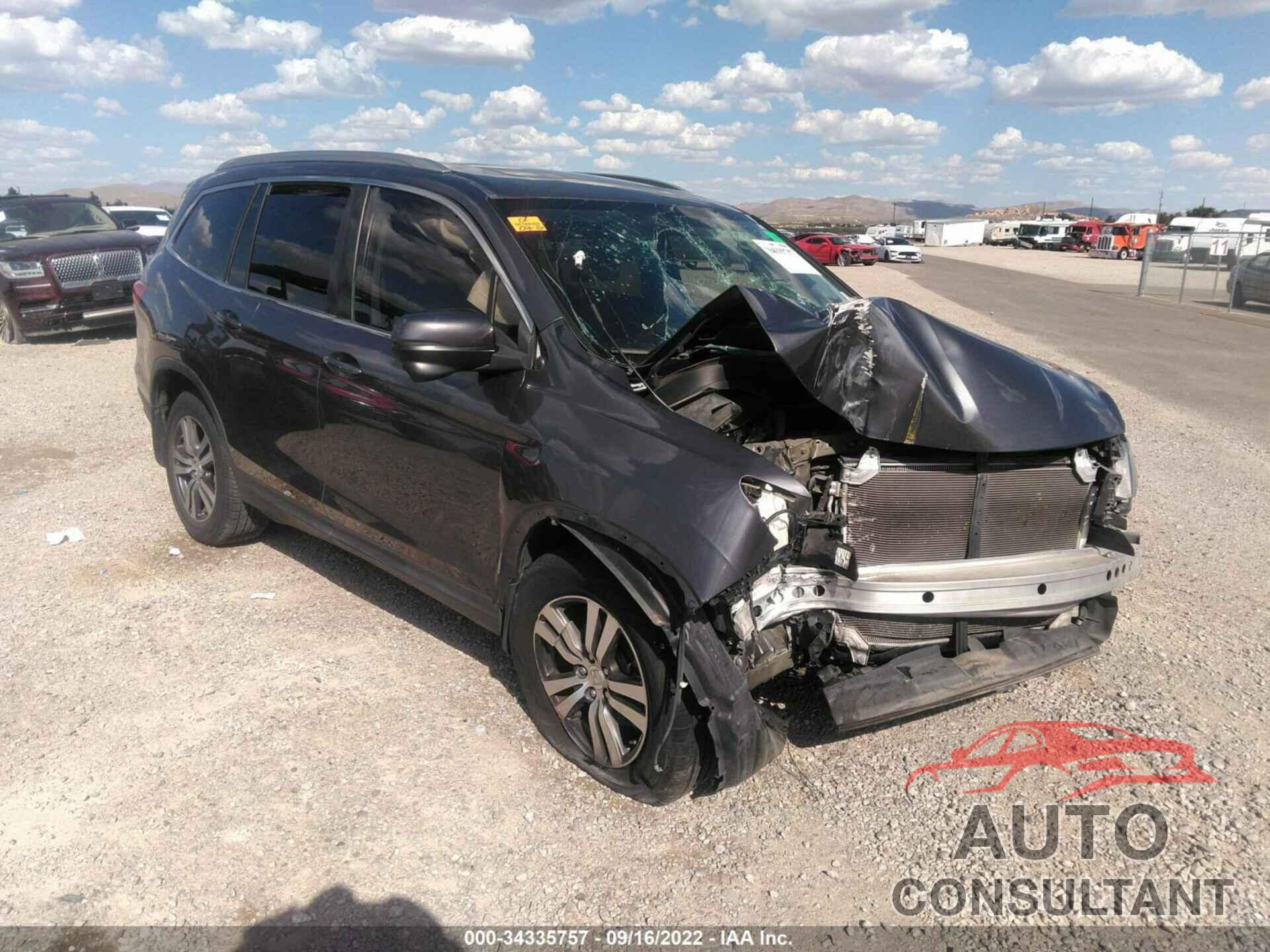 HONDA PILOT 2016 - 5FNYF5H58GB039901