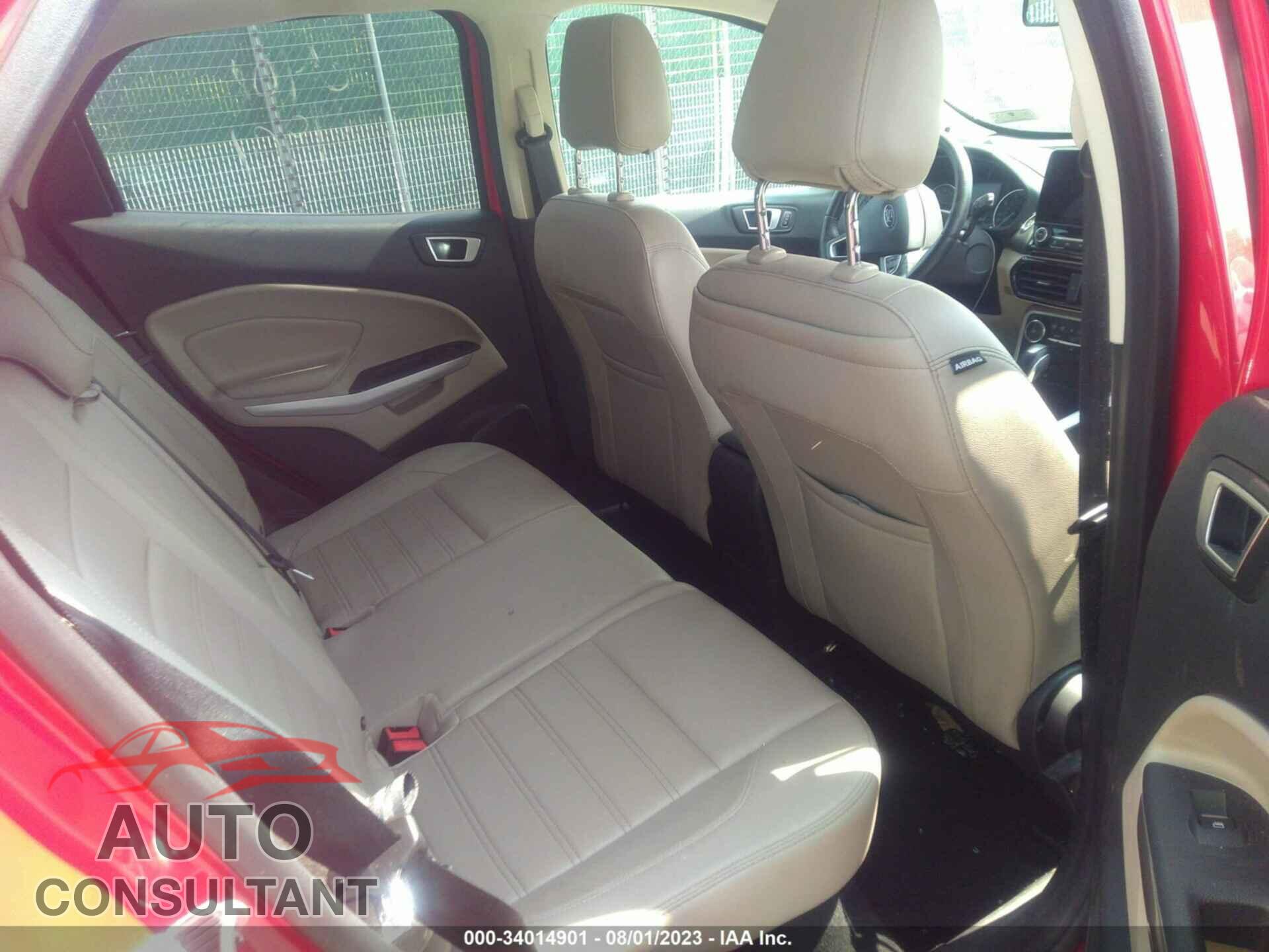 FORD ECOSPORT 2019 - MAJ6S3KL4KC291770