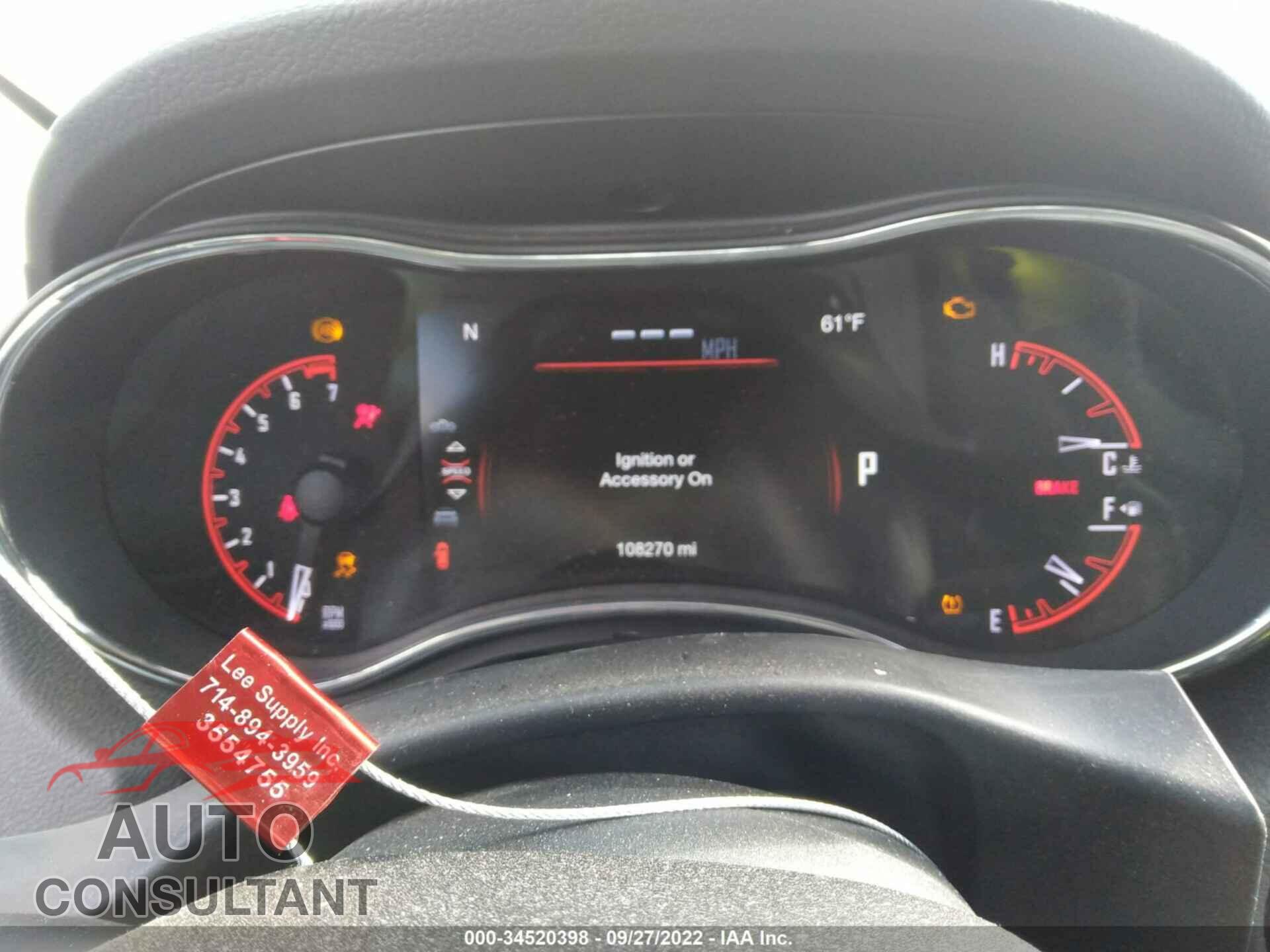 DODGE DURANGO 2016 - 1C4RDJEG9GC393335