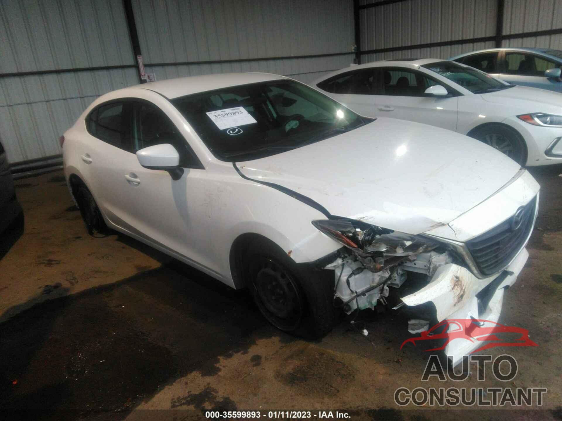 MAZDA MAZDA3 2016 - JM1BM1T74G1354488