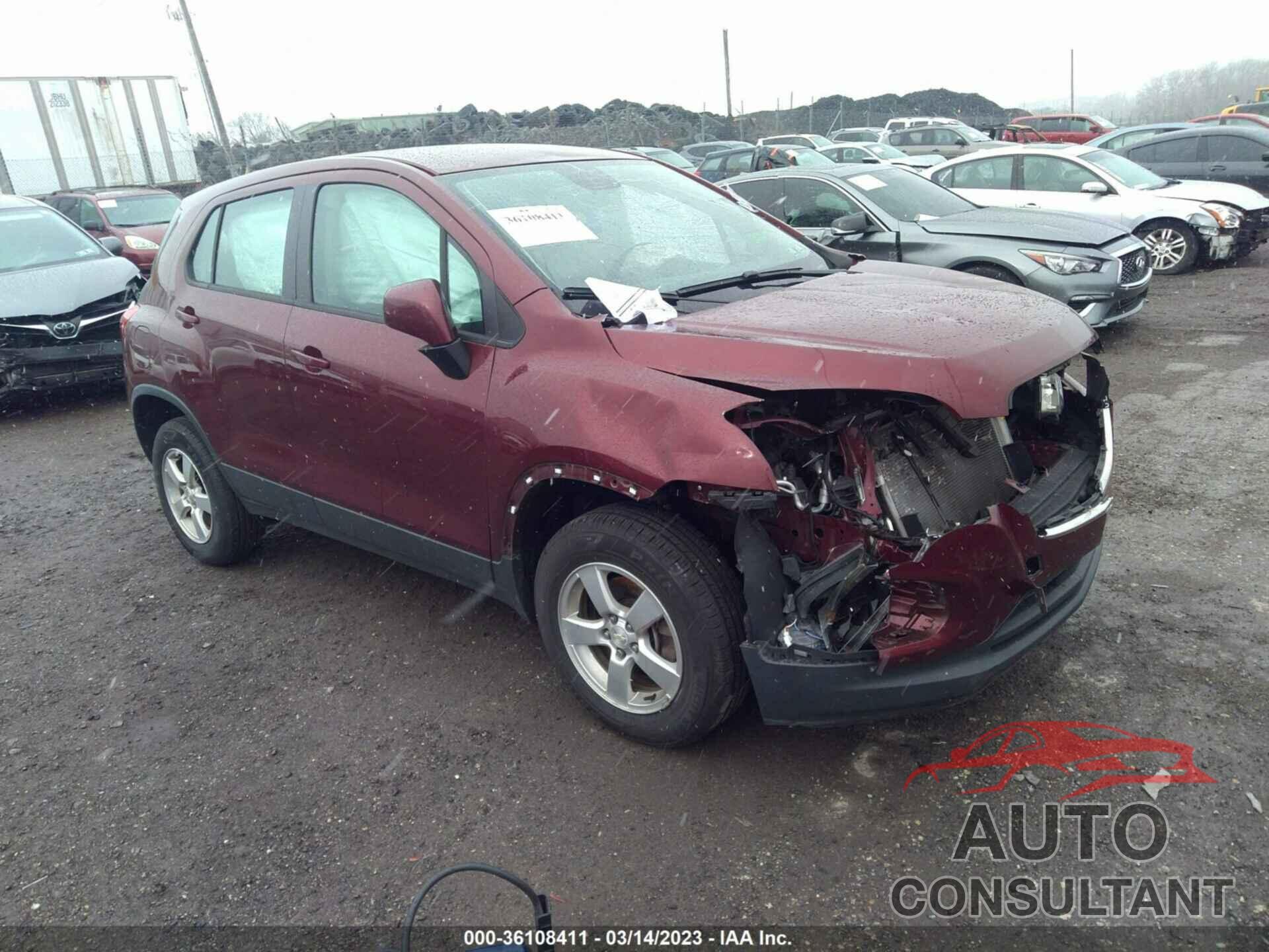 CHEVROLET TRAX 2016 - 3GNCJNSB6GL261059