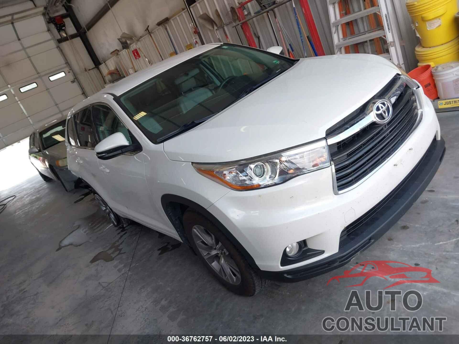 TOYOTA HIGHLANDER 2016 - 5TDBKRFHXGS311690