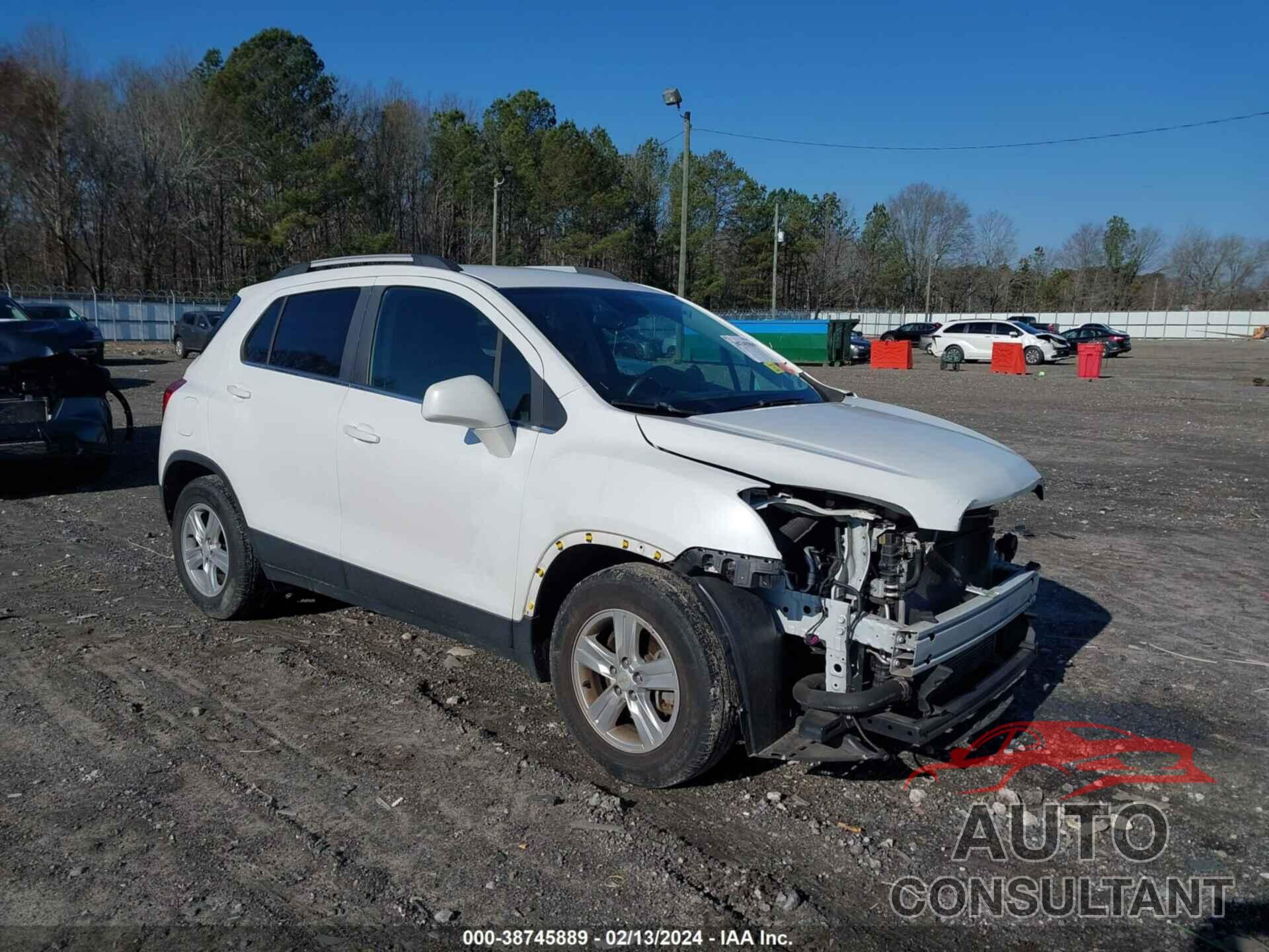 CHEVROLET TRAX 2016 - KL7CJLSB2GB535322