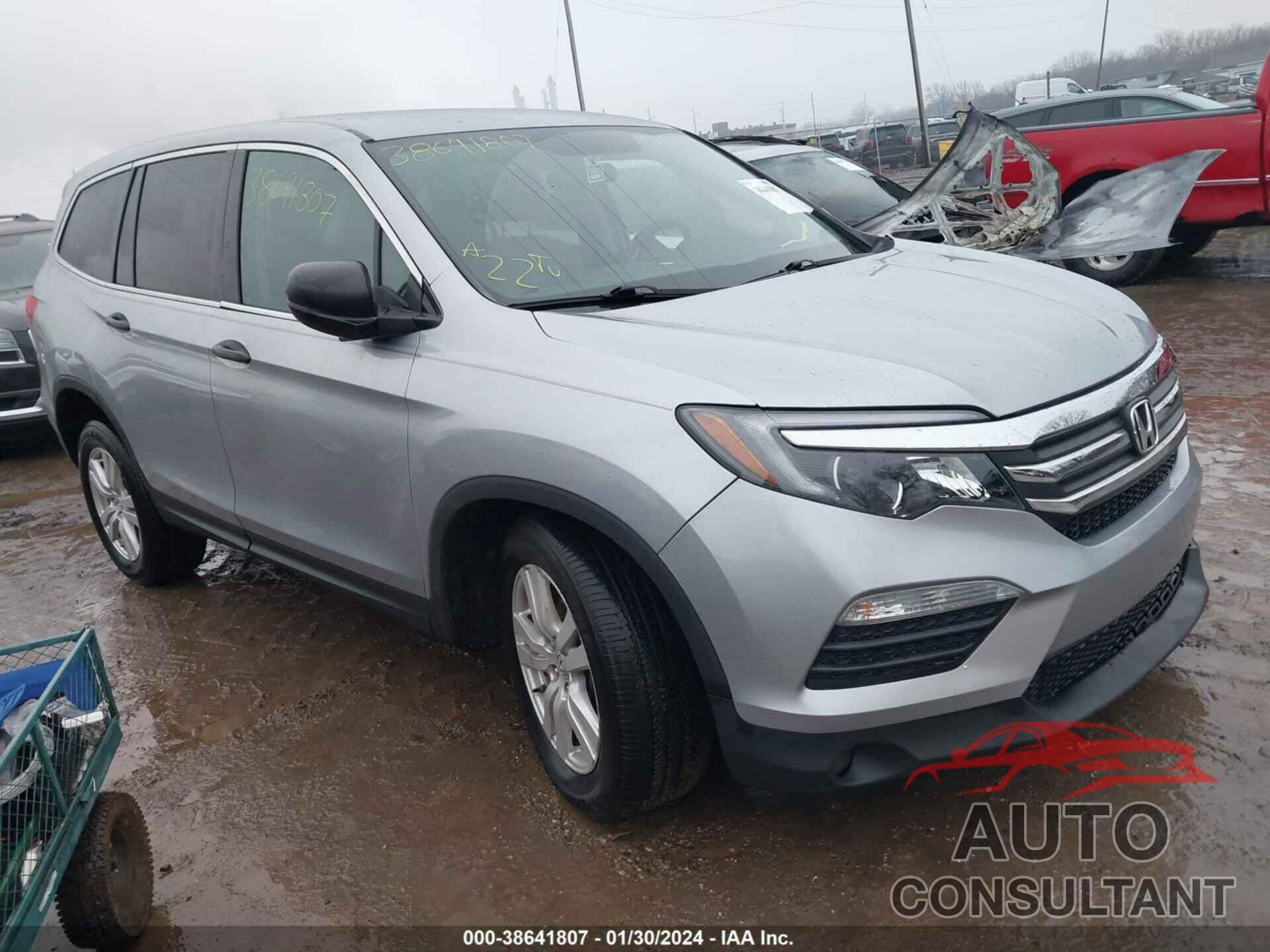 HONDA PILOT 2016 - 5FNYF6H11GB072273