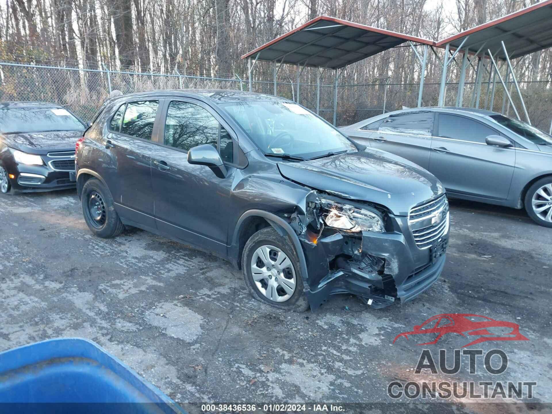 CHEVROLET TRAX 2016 - 3GNCJKSB0GL127498