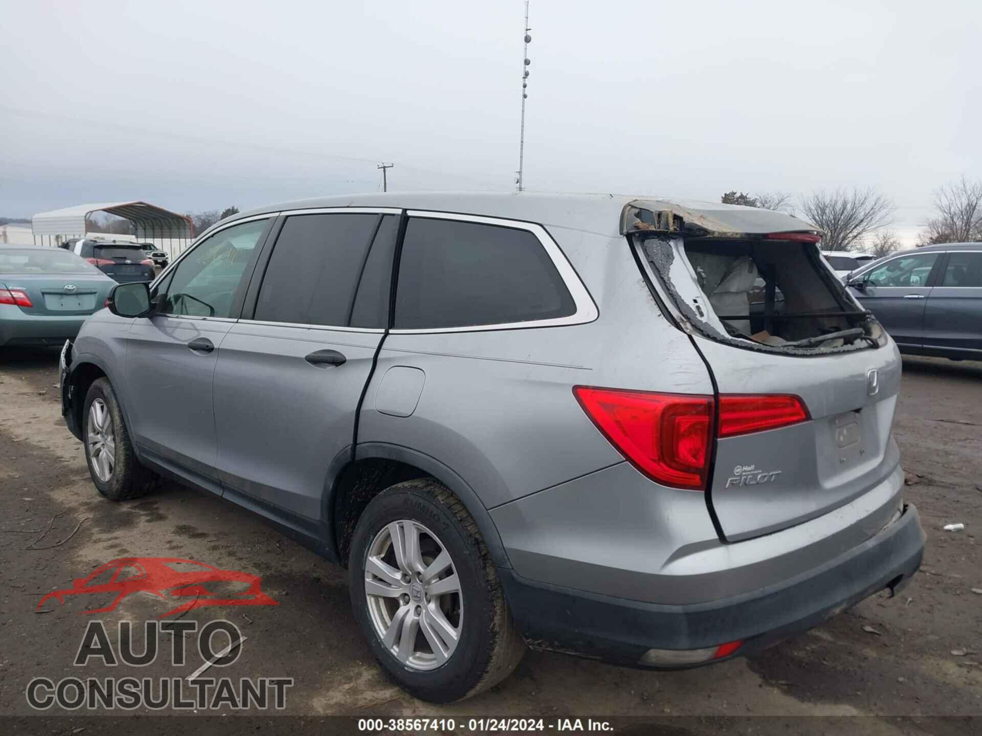 HONDA PILOT 2017 - 5FNYF5H17HB024014