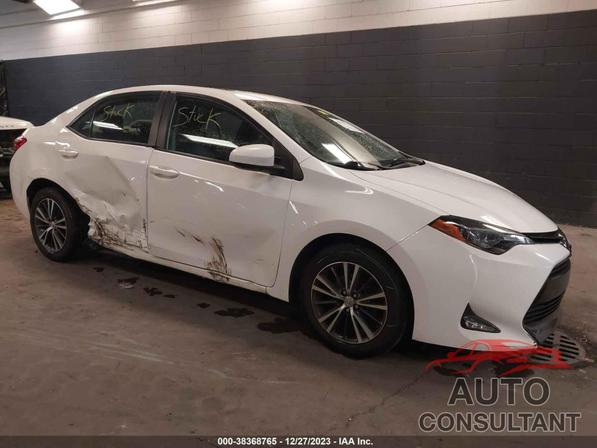 TOYOTA COROLLA 2019 - 2T1BURHE9KC197955