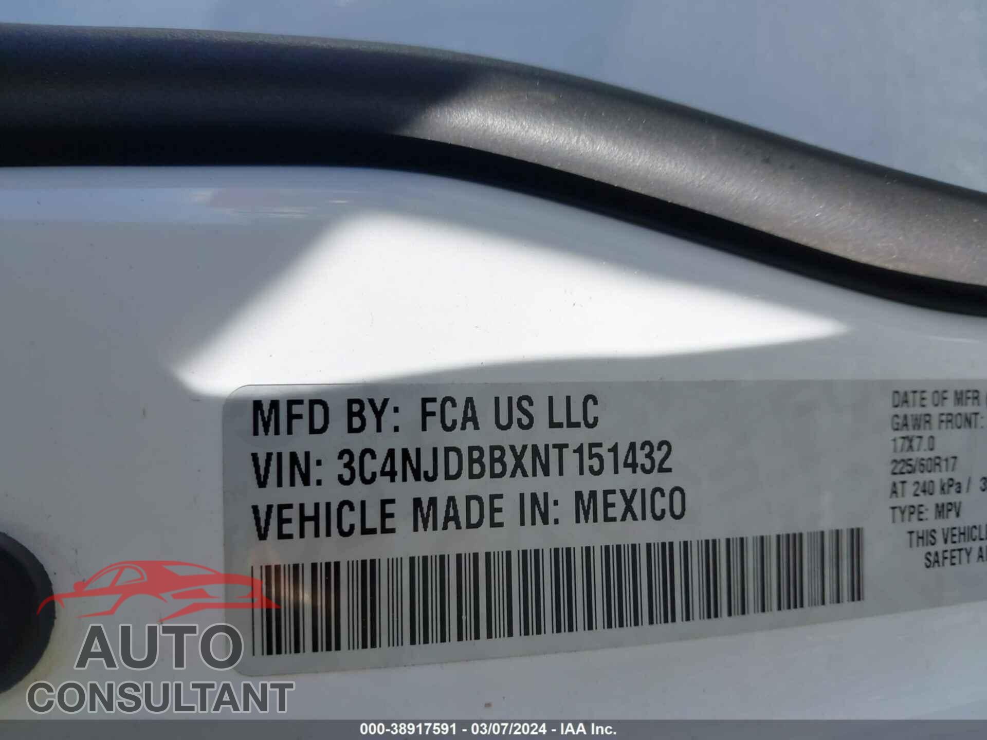 JEEP COMPASS 2022 - 3C4NJDBBXNT151432