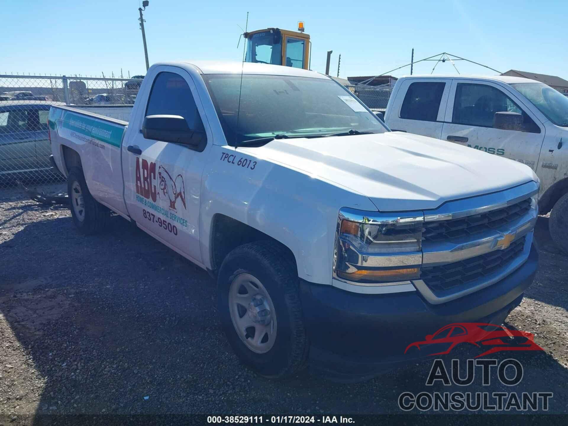 CHEVROLET SILVERADO 1500 2016 - 1GCNCNEHXGZ395965