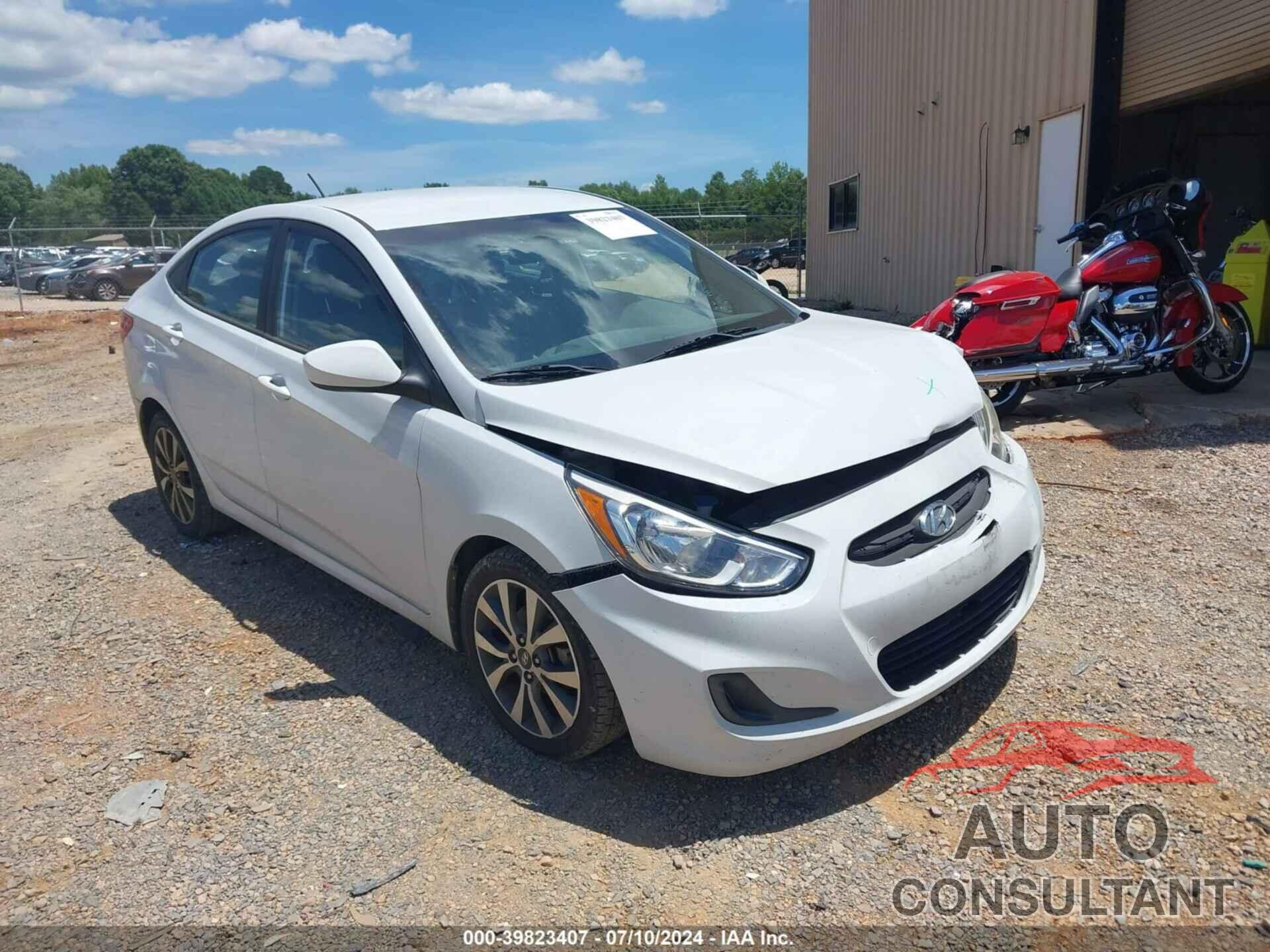 HYUNDAI ACCENT 2017 - KMHCT4AE7HU372960