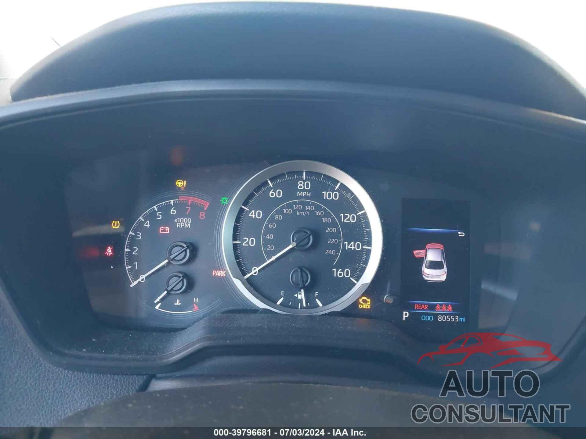 TOYOTA COROLLA 2020 - 5YFEPRAE8LP106626